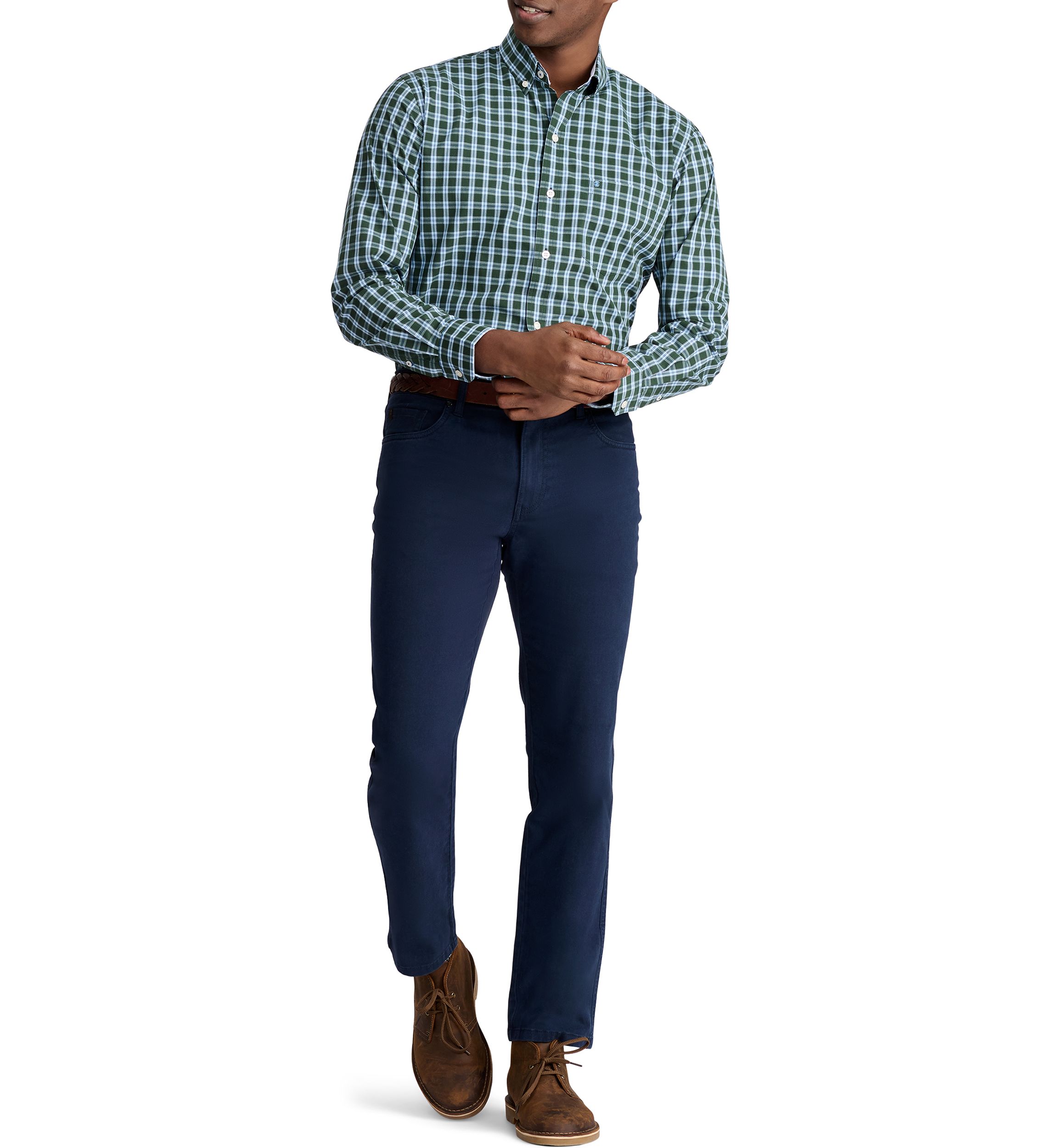 Comfort Woven Button Down Shirt