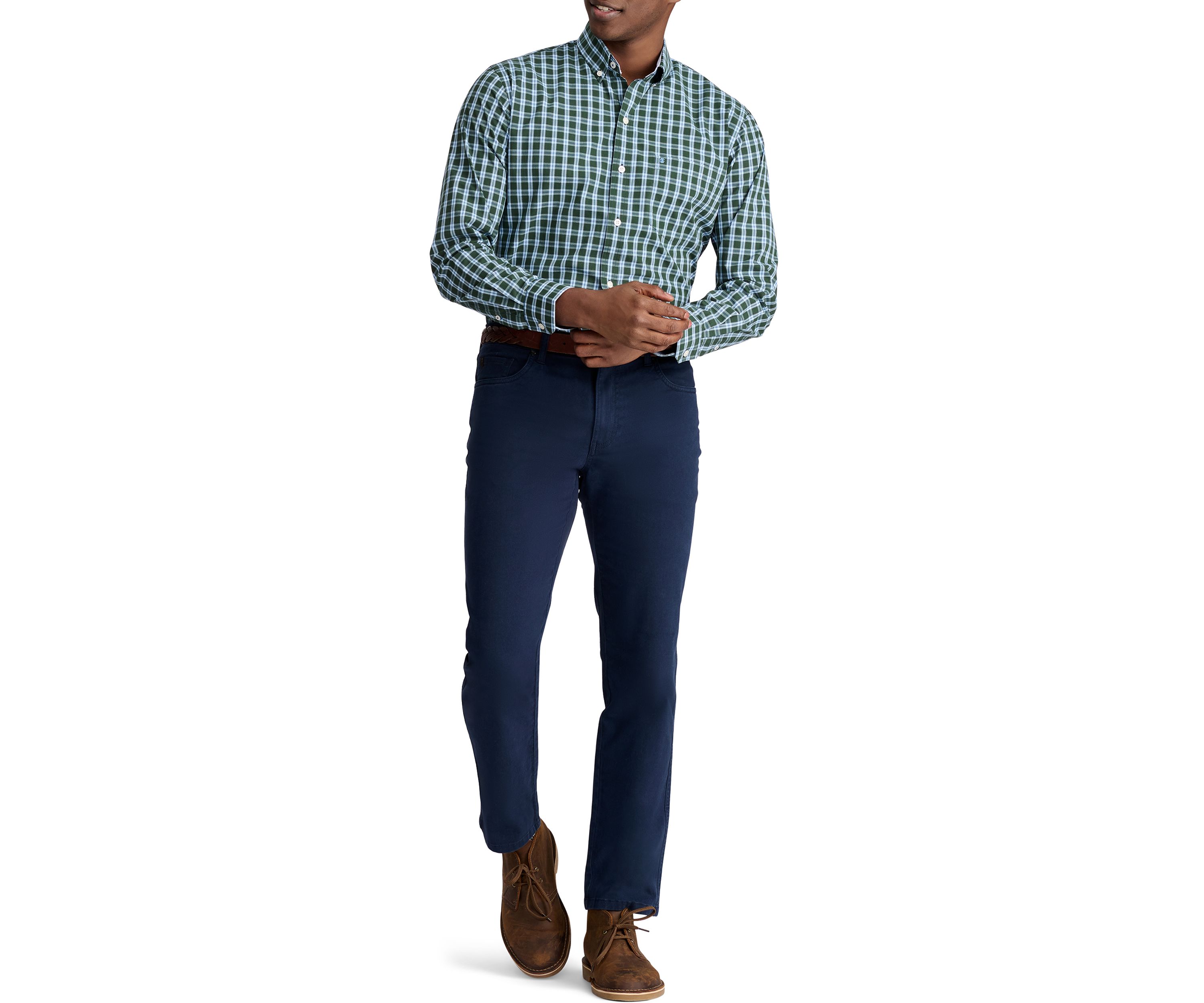 Comfort Woven Button Down Shirt