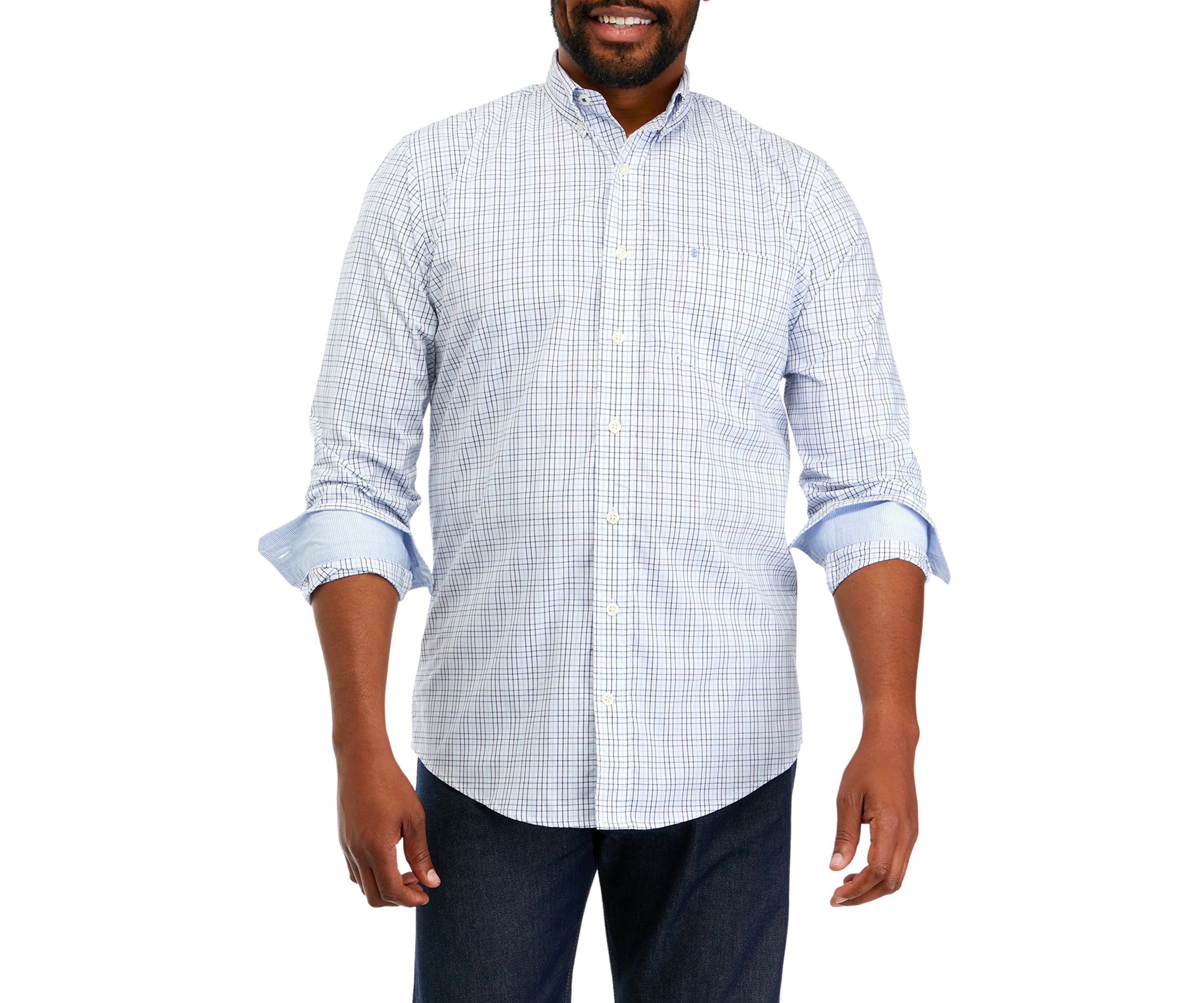 Big & Tall Plaid Woven Shirt