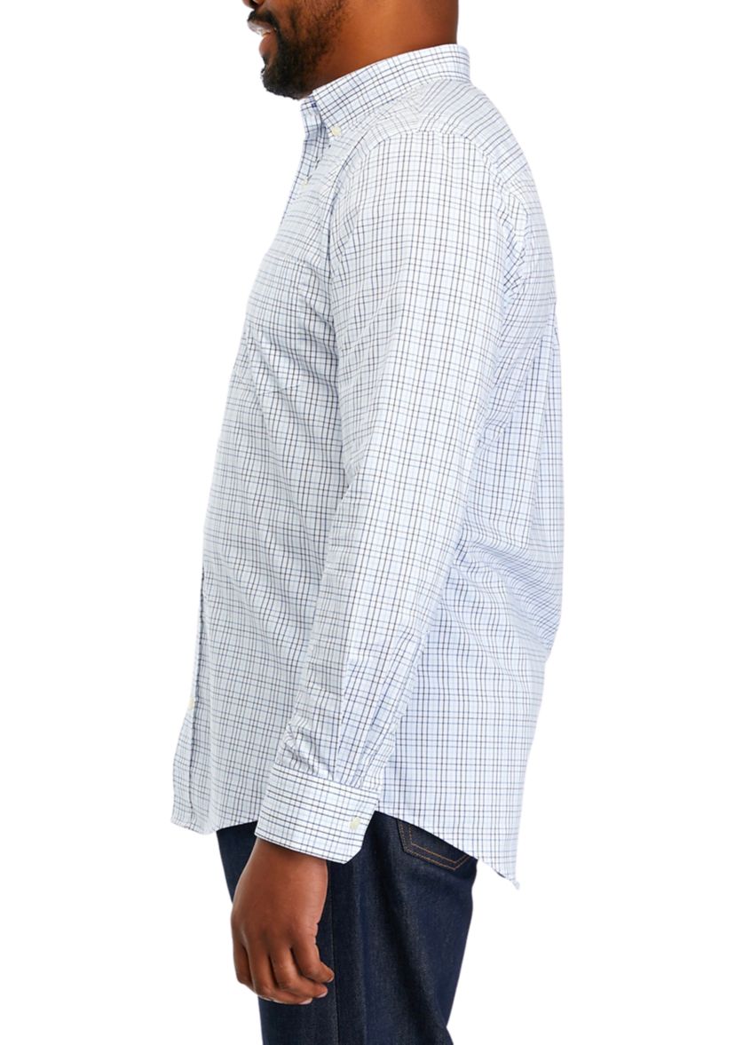 Big & Tall Plaid Woven Shirt