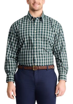 Big & Tall Holiday Tartan Woven Shirt