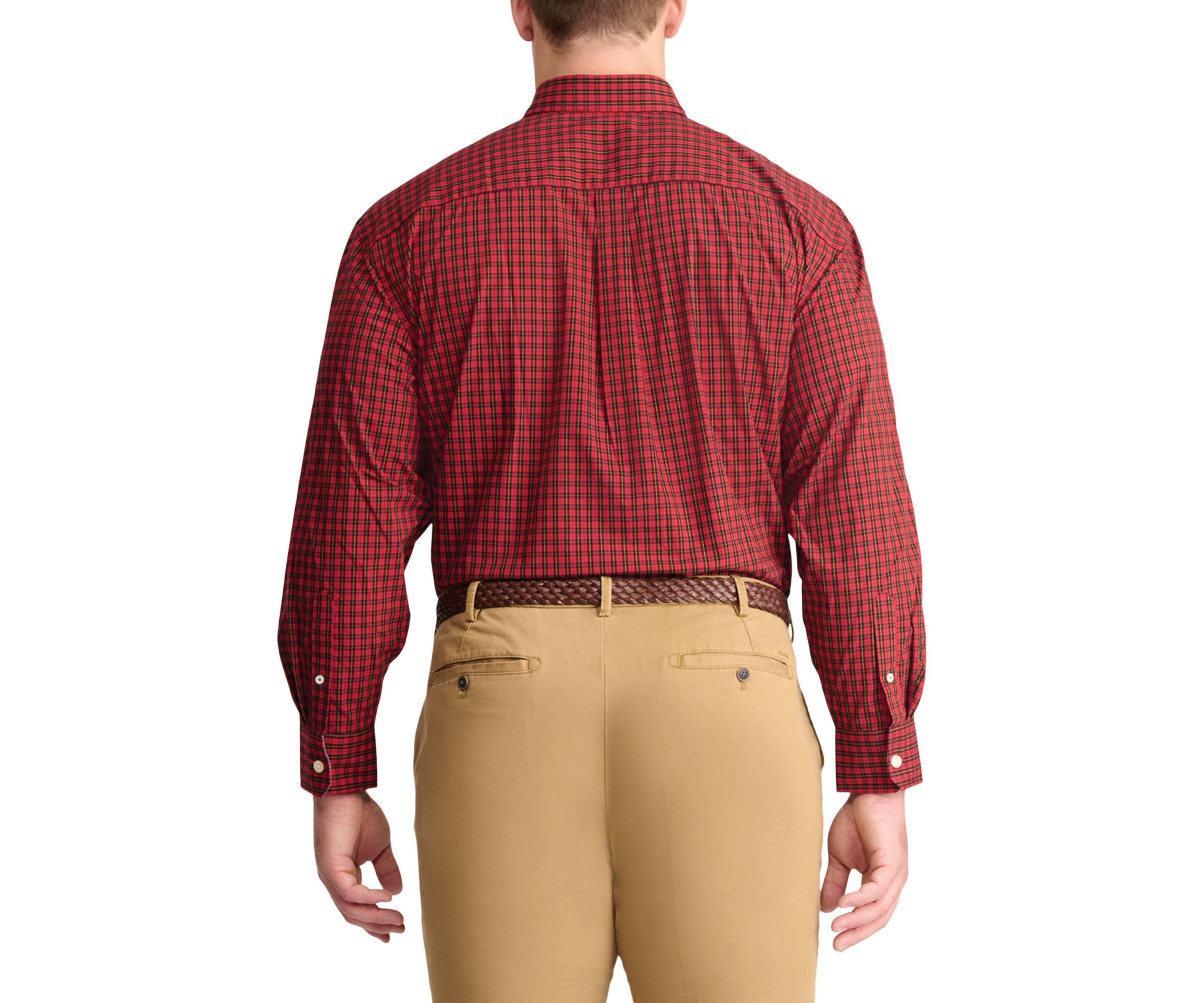 Big & Tall Holiday Tartan Woven Shirt