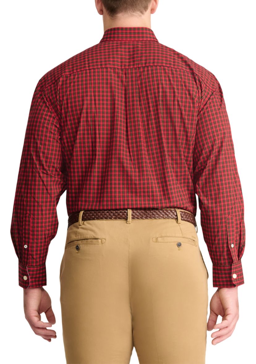 Big & Tall Holiday Tartan Woven Shirt