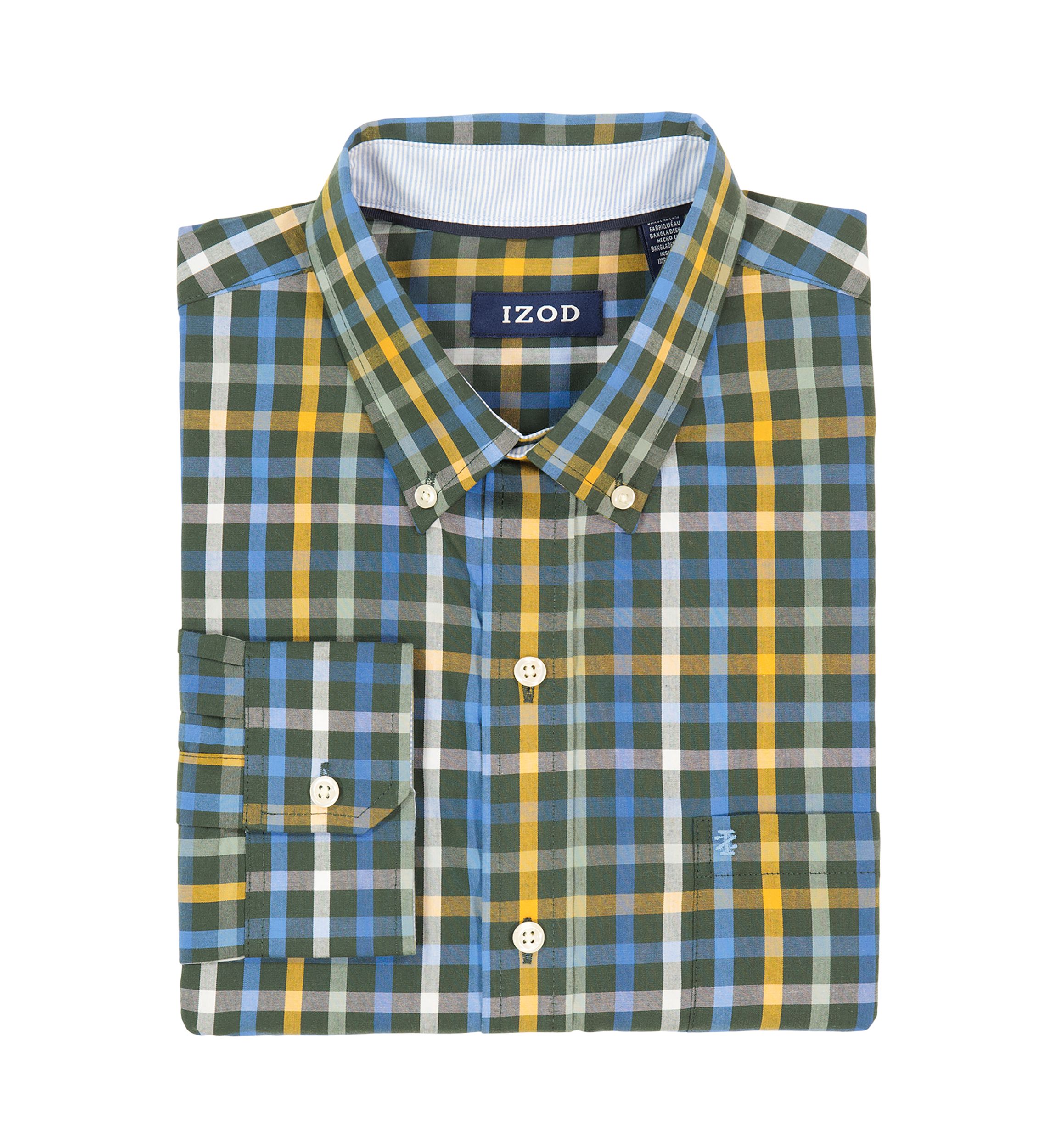 Performance Comfort Woven Saturated Multi Check Dress Shirt