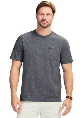 IZOD Men's Lightweight Soft-Washed Long Sleeve Dress Shirt - Stretch Fabric, Shorter Length