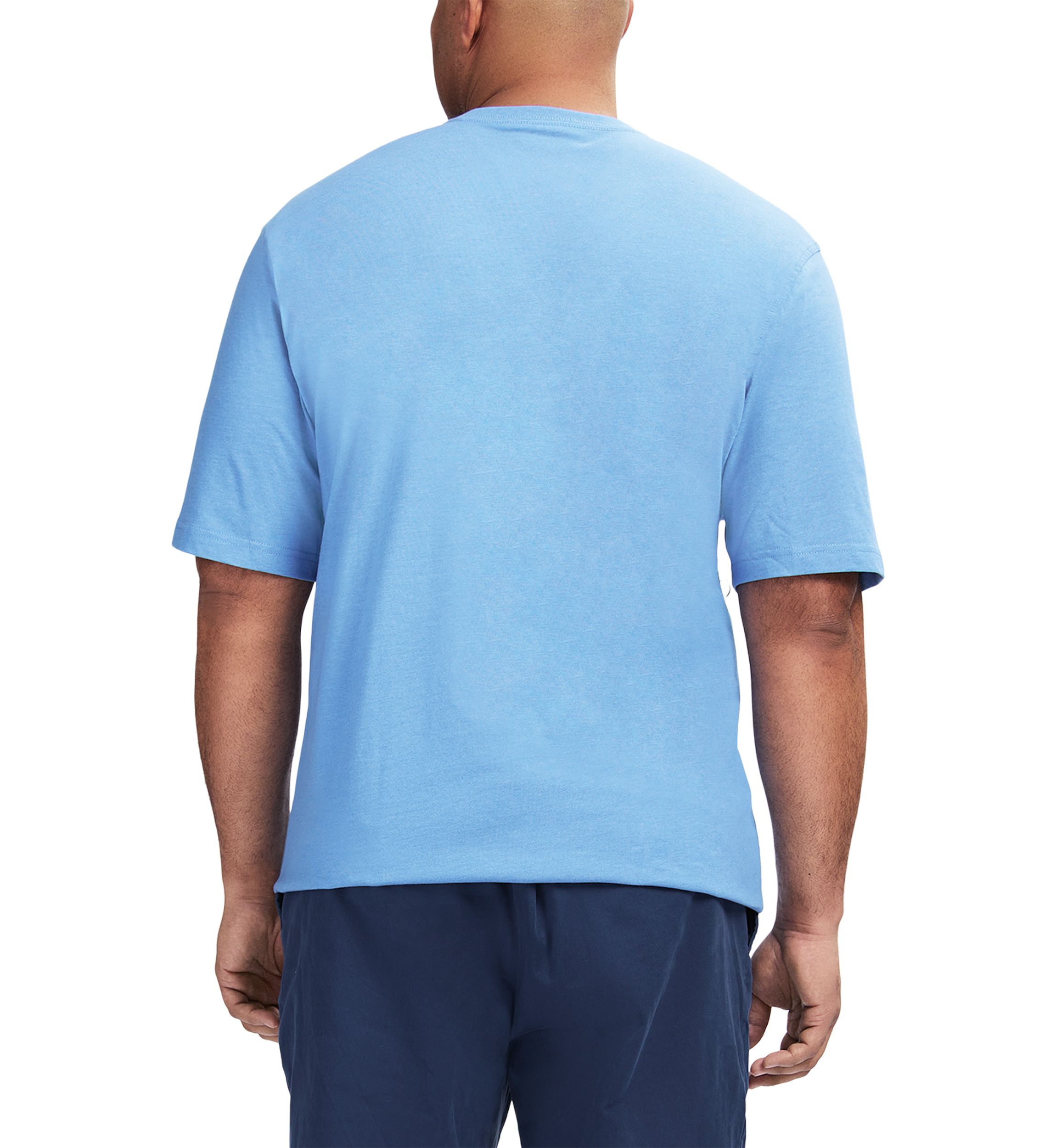 Big & Tall Saltwater Soft Wash Pocket Crew Neck T-Shirt