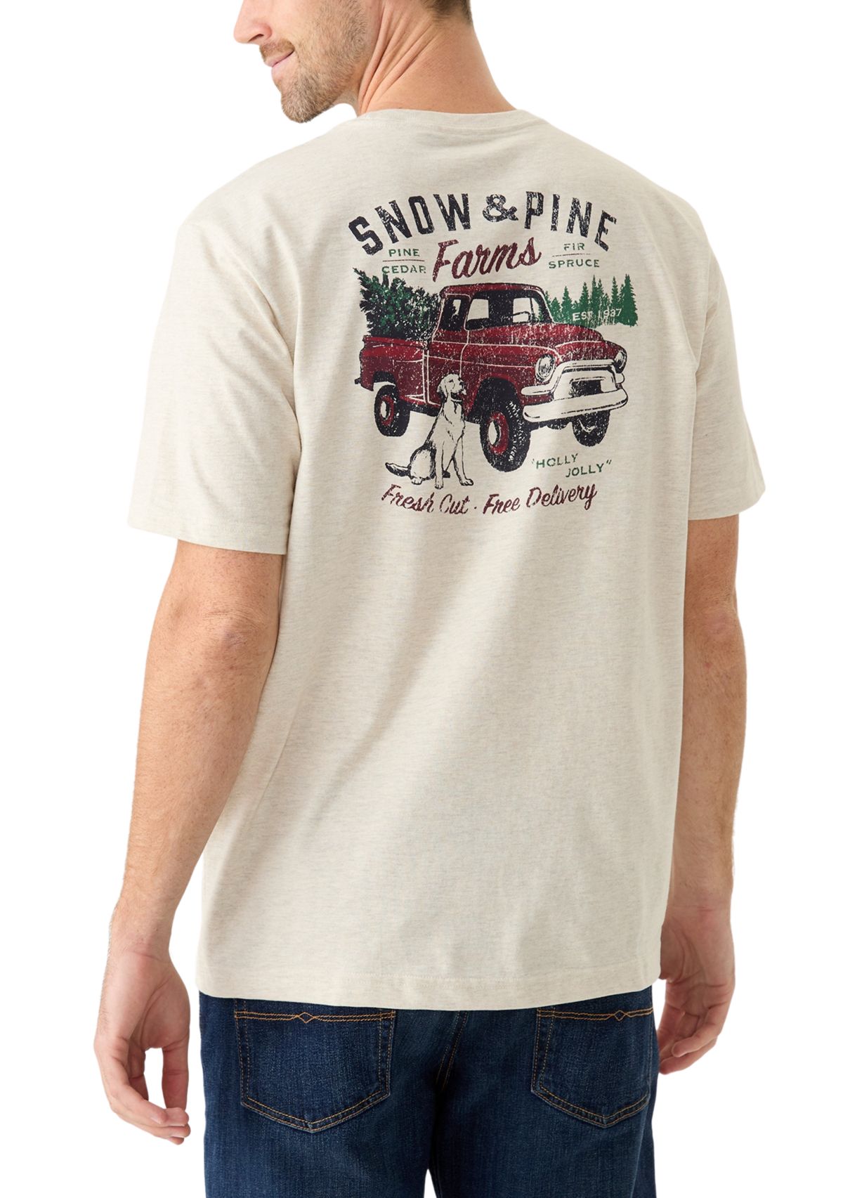 Short Sleeve Holiday Graphic T-Shirt 