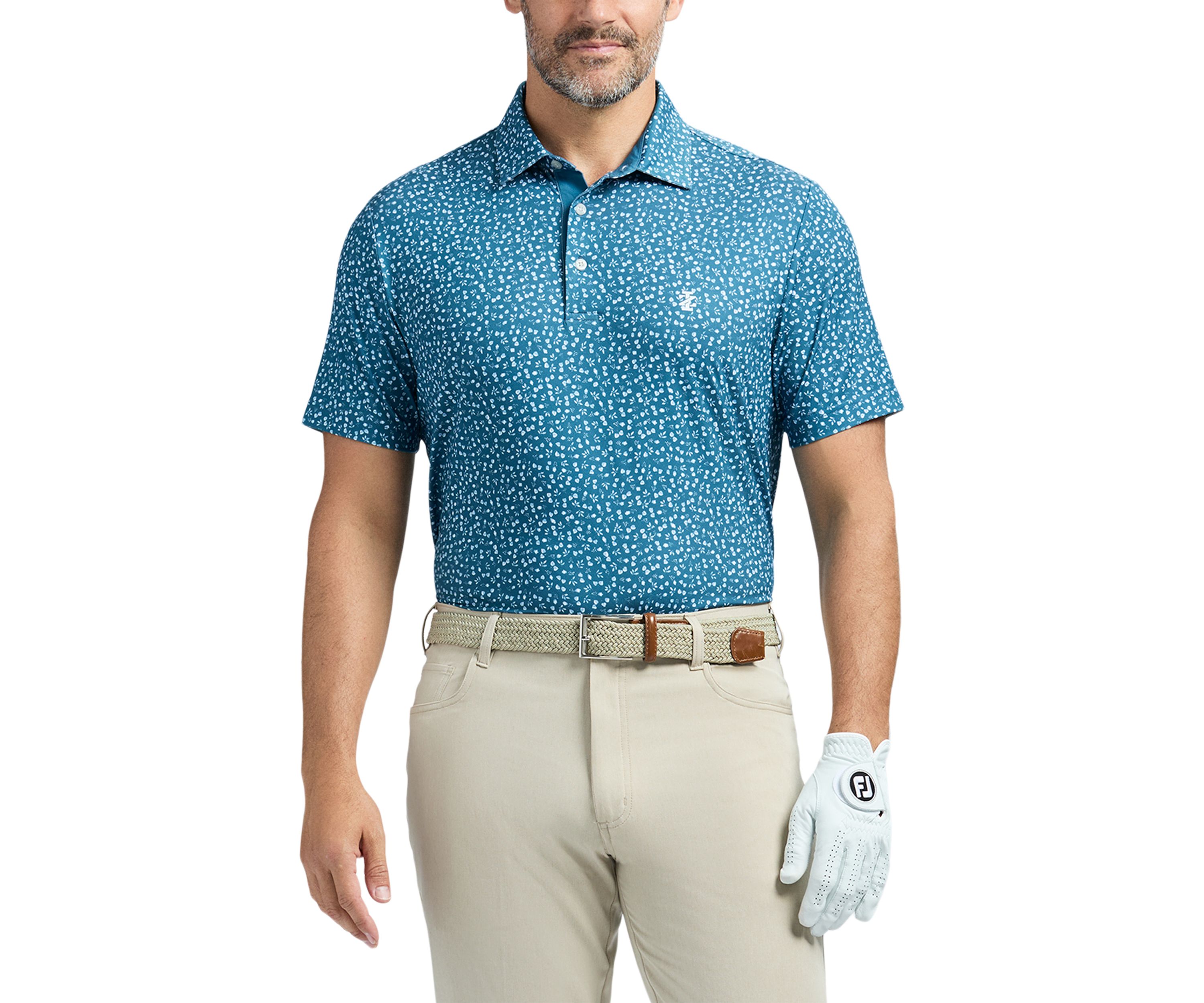 SwingFlex Elite - Fashion Print Polo Shirt 