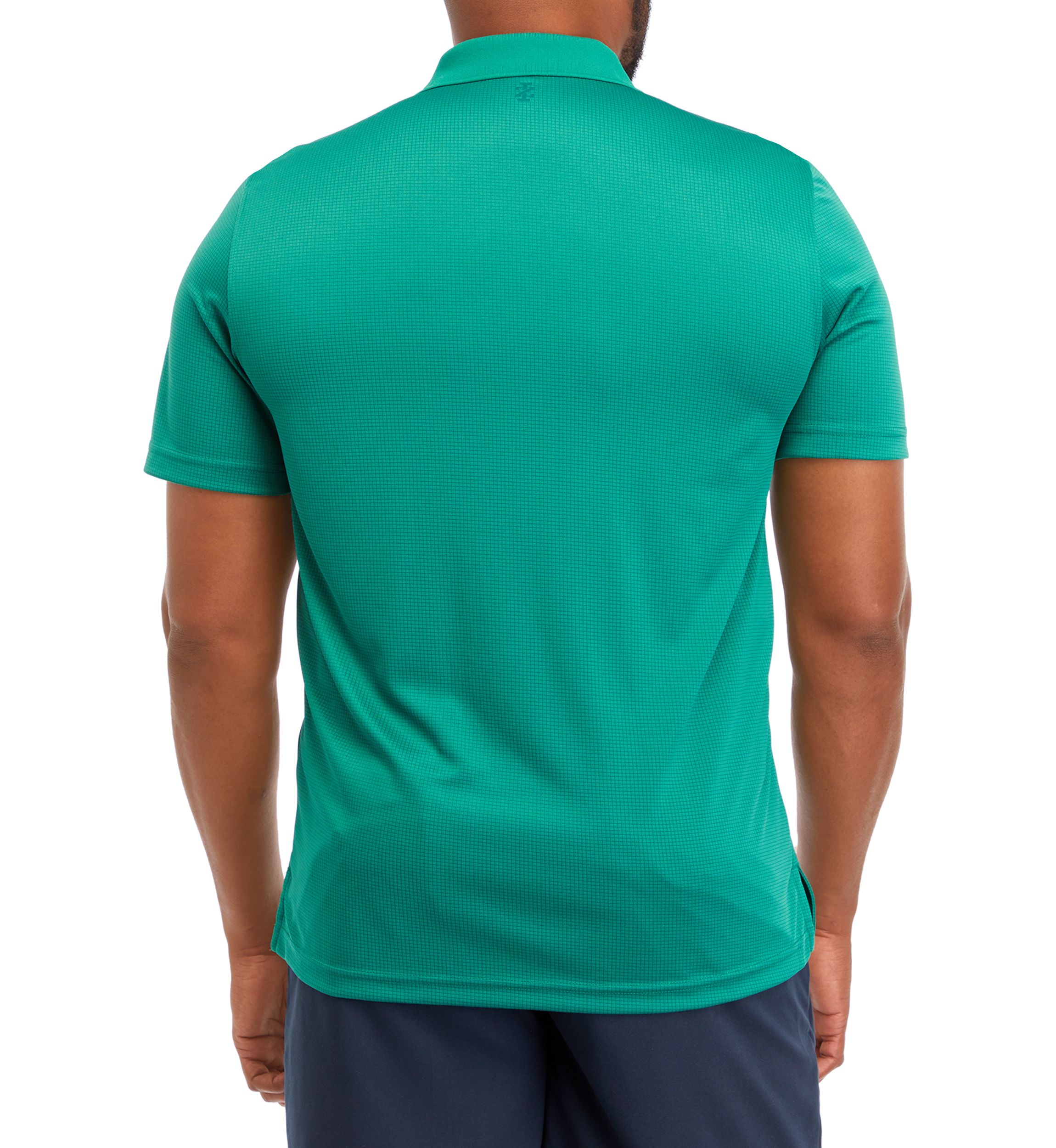 Big & Tall Short Sleeve Pro Tech Solid Grid Polo Shirt