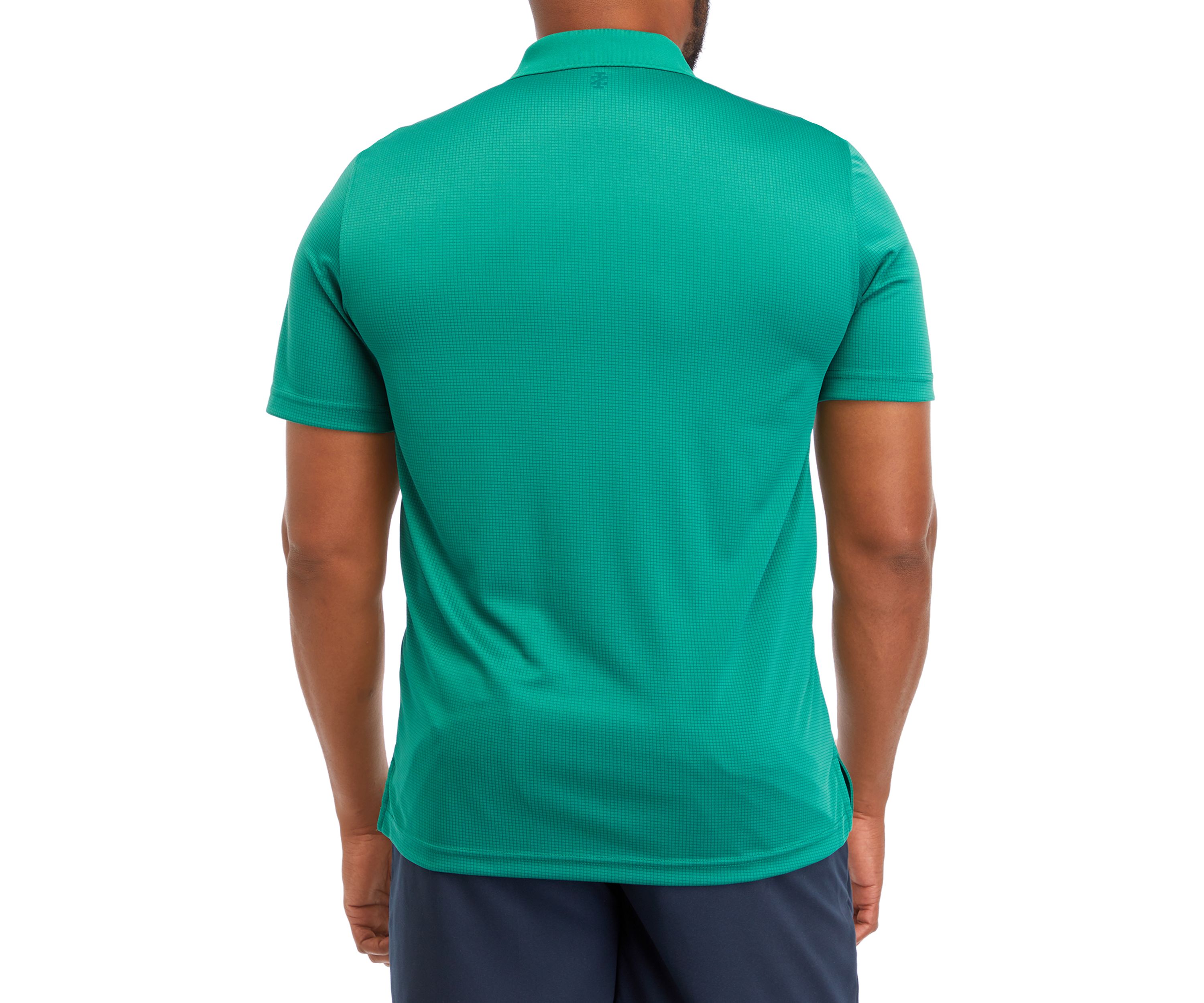Big & Tall Short Sleeve Pro Tech Solid Grid Polo Shirt