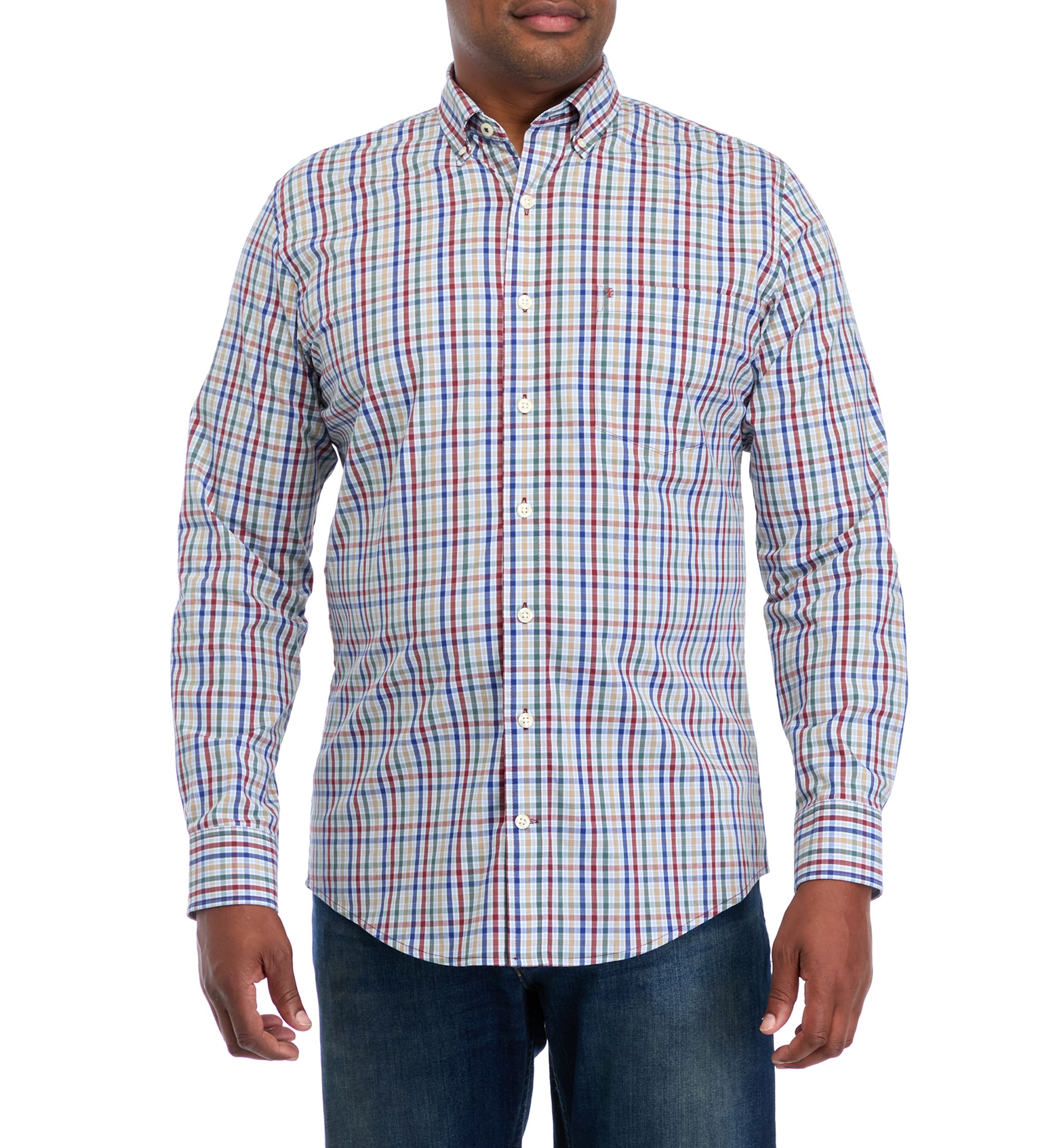 Big & Tall Fashion Stretch Regular Fit Button Down Shirt