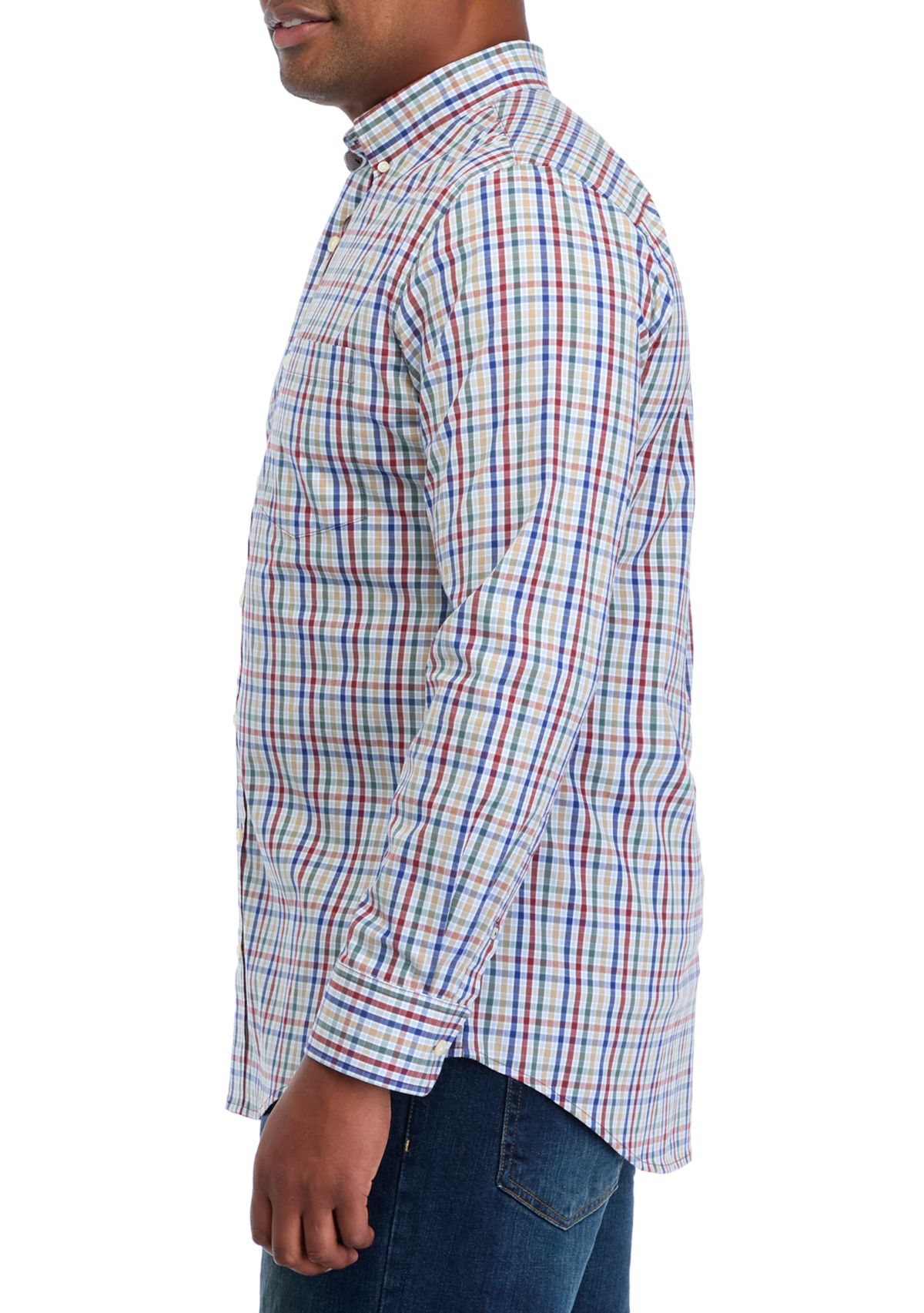 Big & Tall Fashion Stretch Regular Fit Button Down Shirt