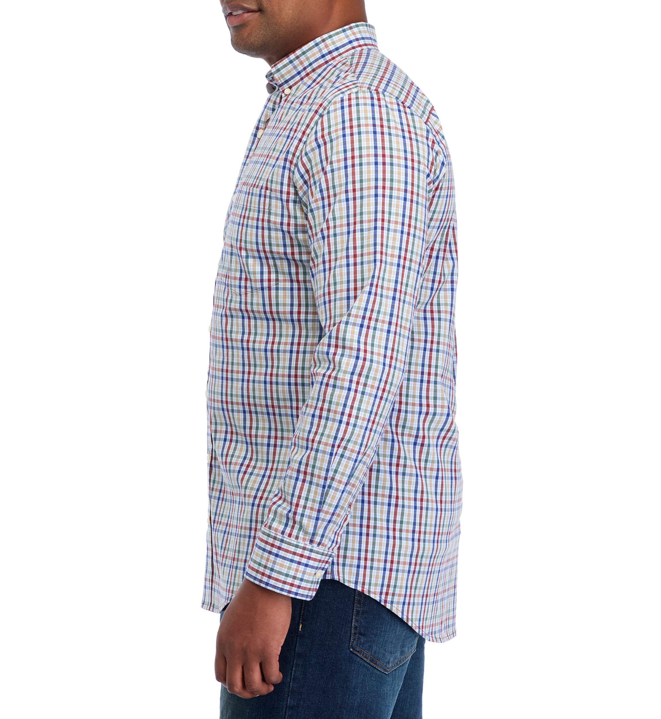 Big & Tall Fashion Stretch Regular Fit Button Down Shirt