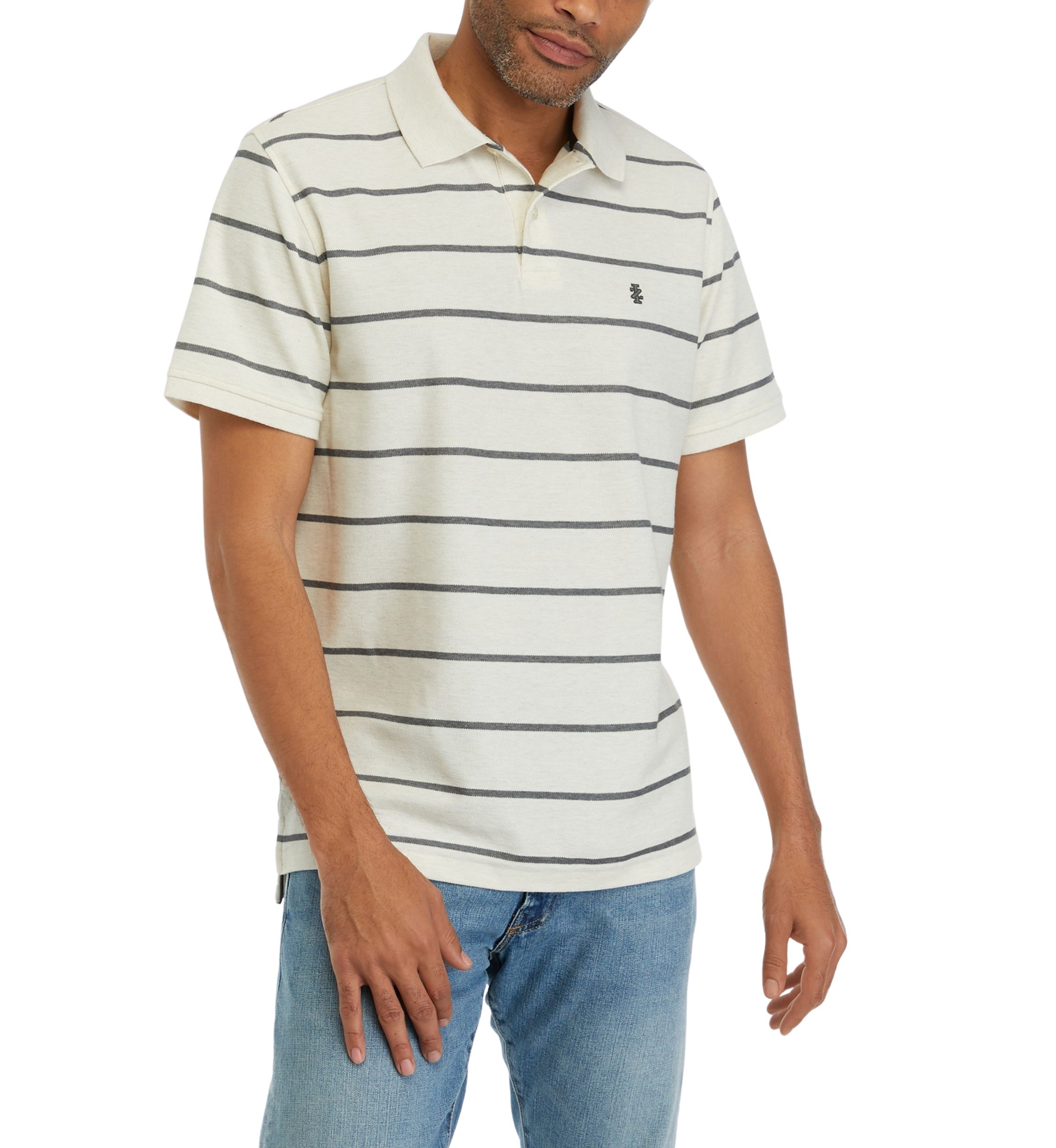 Short Sleeve Rugby Stripe Polo Shirt