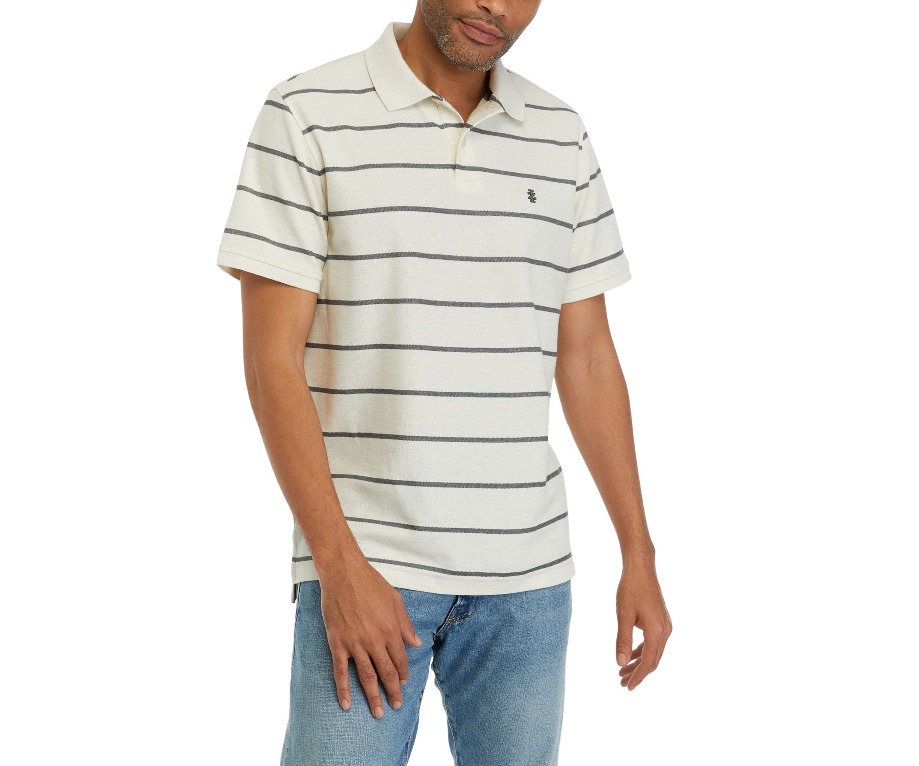 Short Sleeve Rugby Stripe Polo Shirt