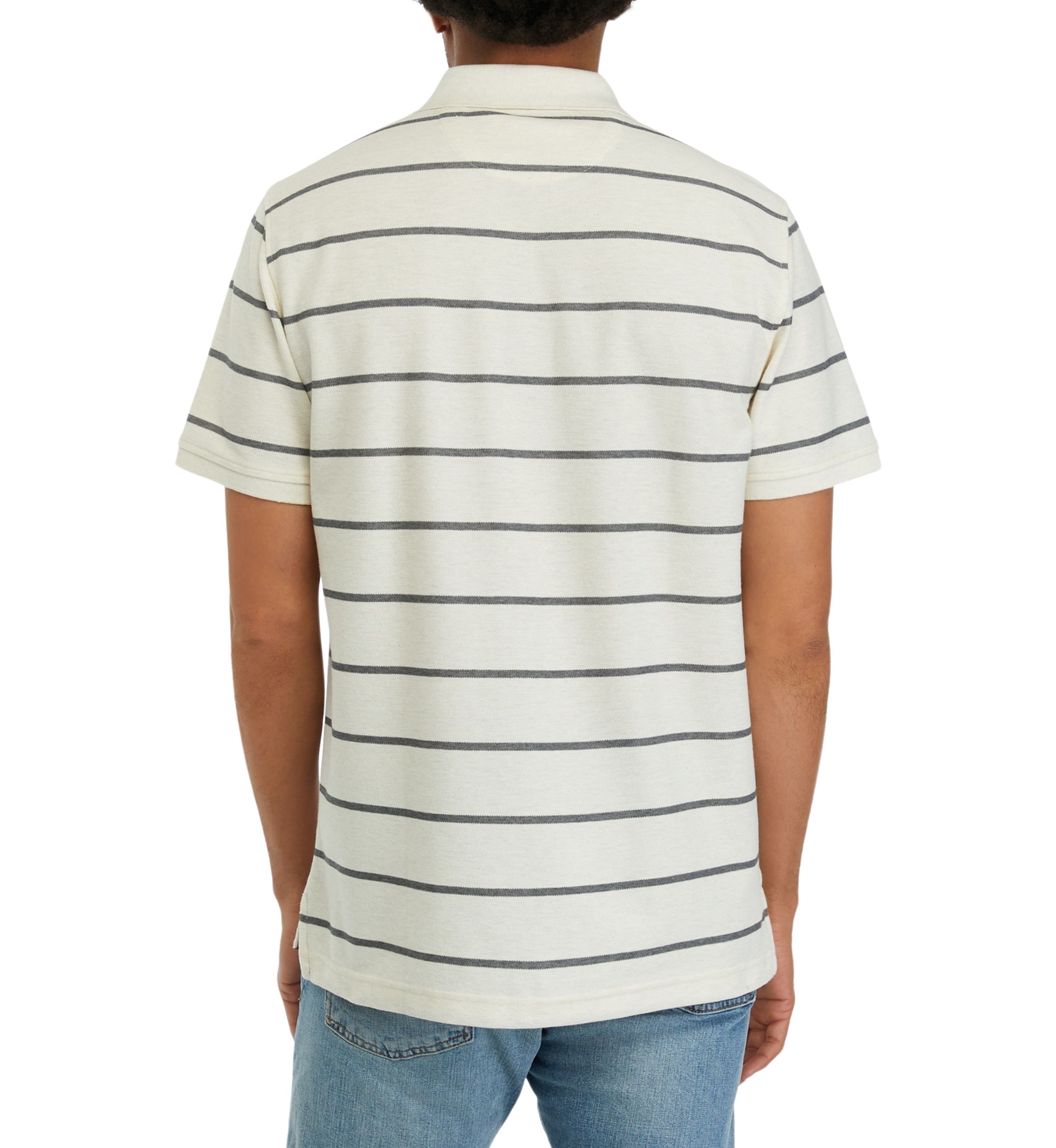 Short Sleeve Rugby Stripe Polo Shirt