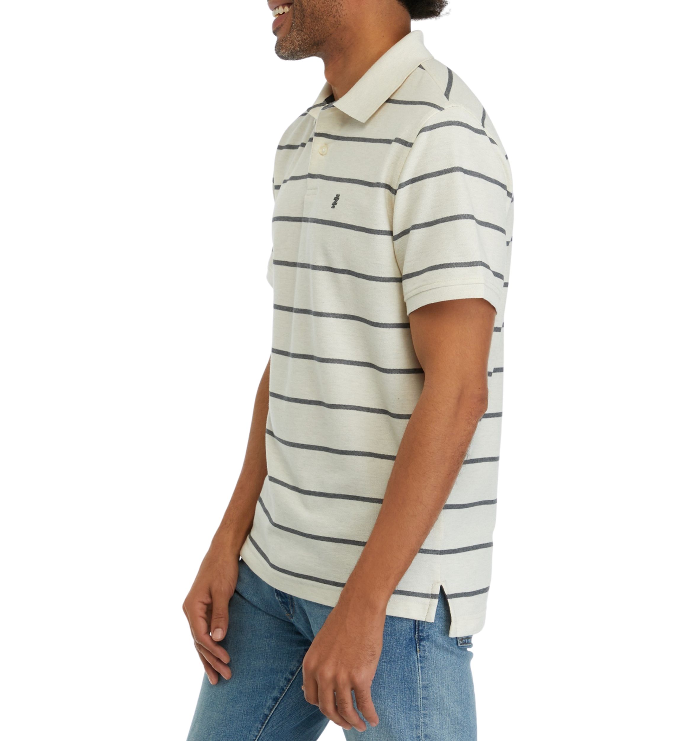 Short Sleeve Rugby Stripe Polo Shirt