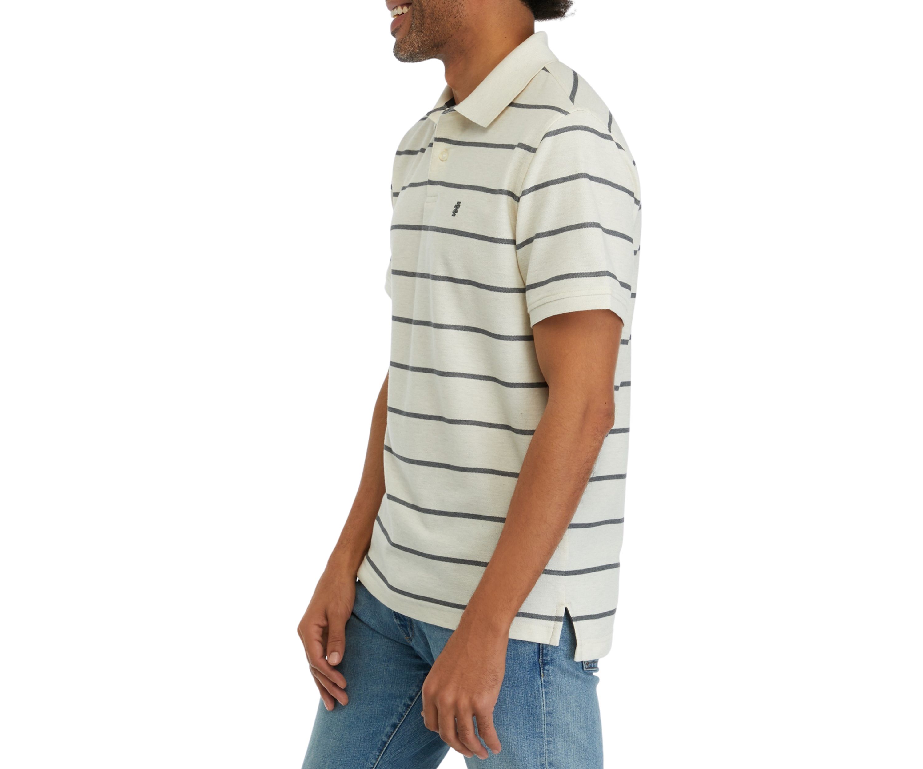 Short Sleeve Rugby Stripe Polo Shirt