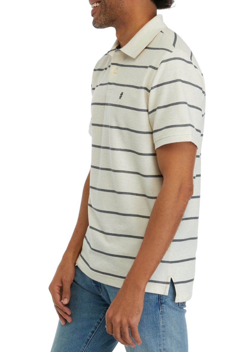 Short Sleeve Rugby Stripe Polo Shirt