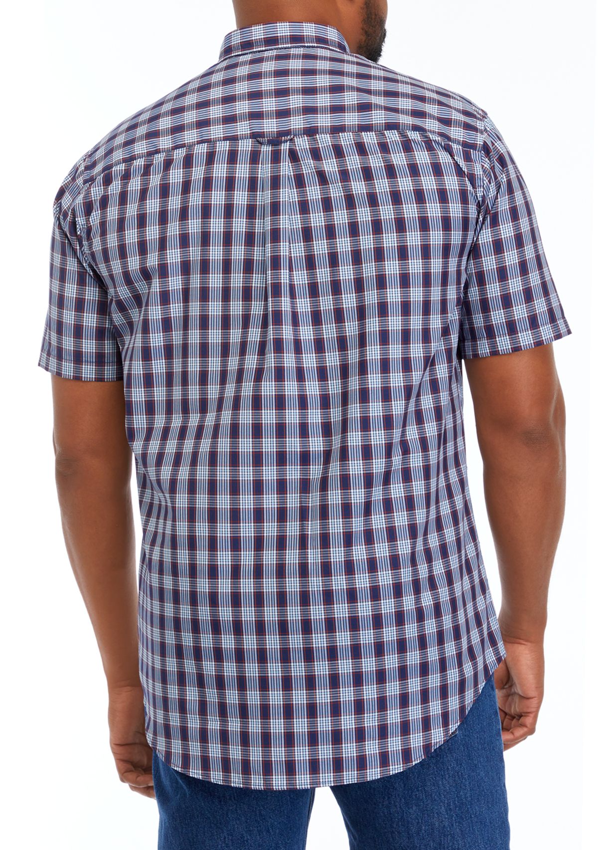 Big & Tall Short Sleeve Breeze Plaid Shirt