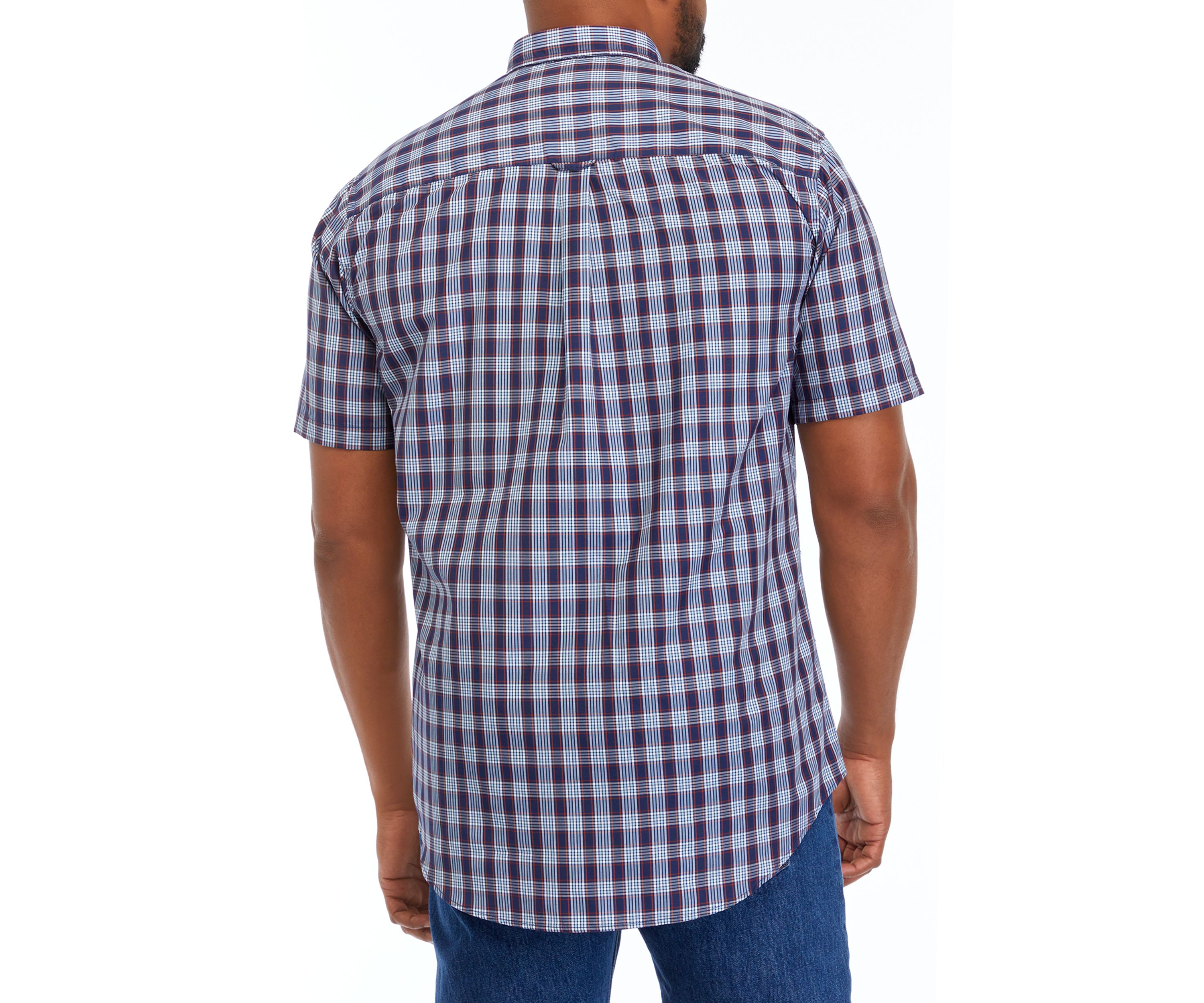 Big & Tall Short Sleeve Breeze Plaid Shirt