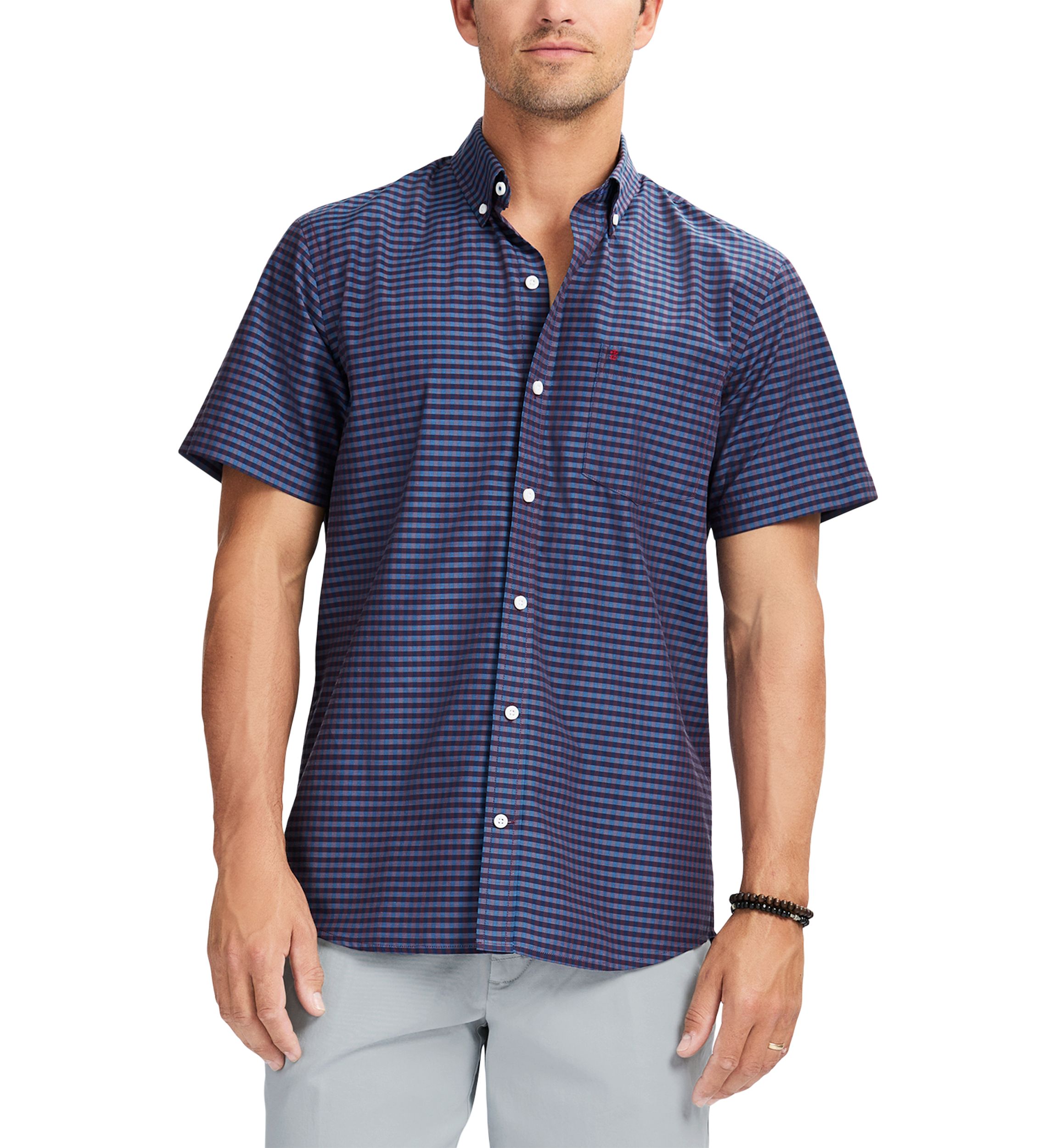 Short Sleeves Breeze Woven Printed Shirt