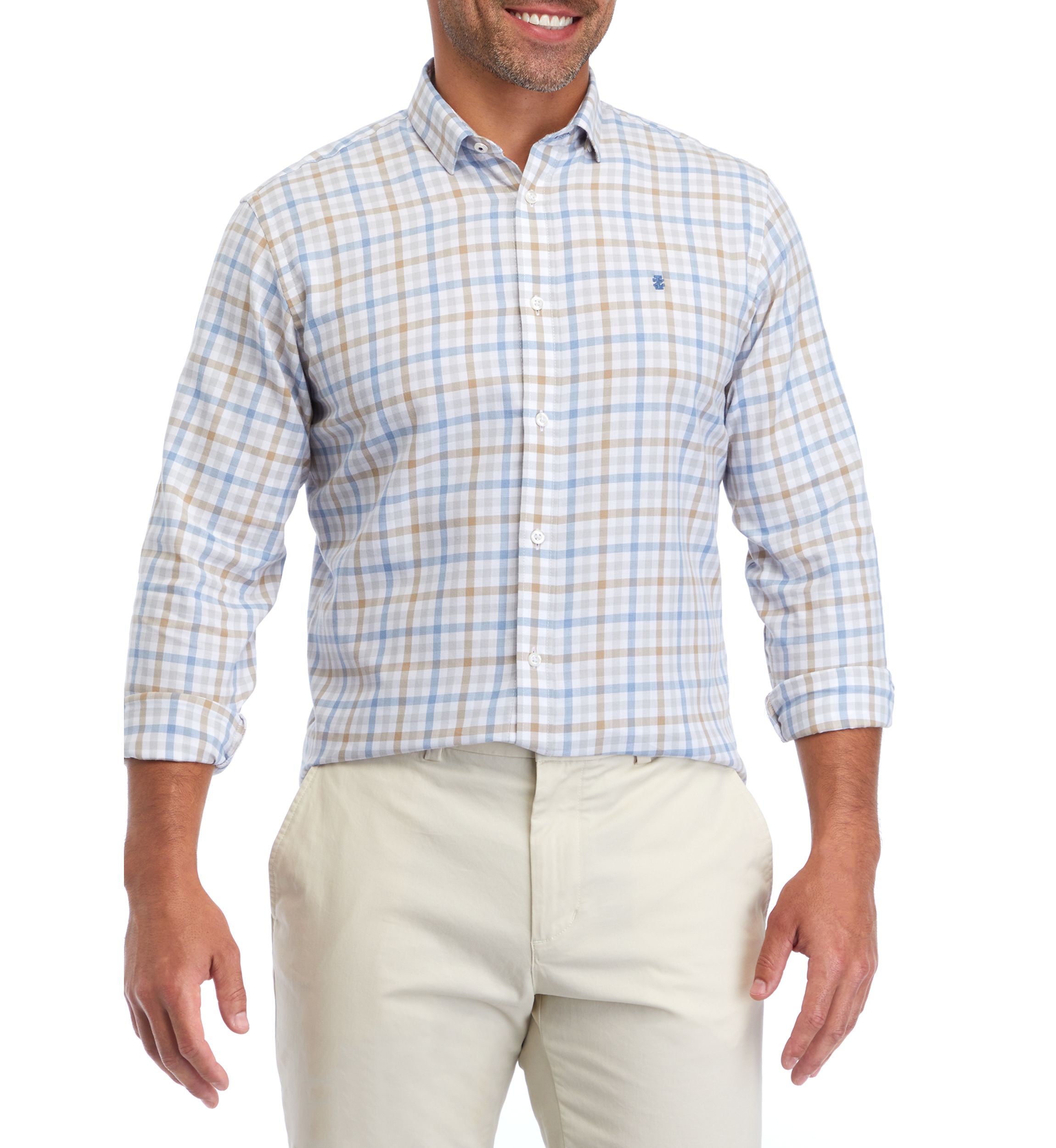Lux Twill Printed Button Down Shirt