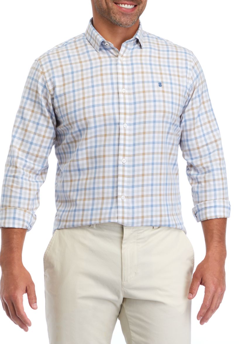 Lux Twill Printed Button Down Shirt