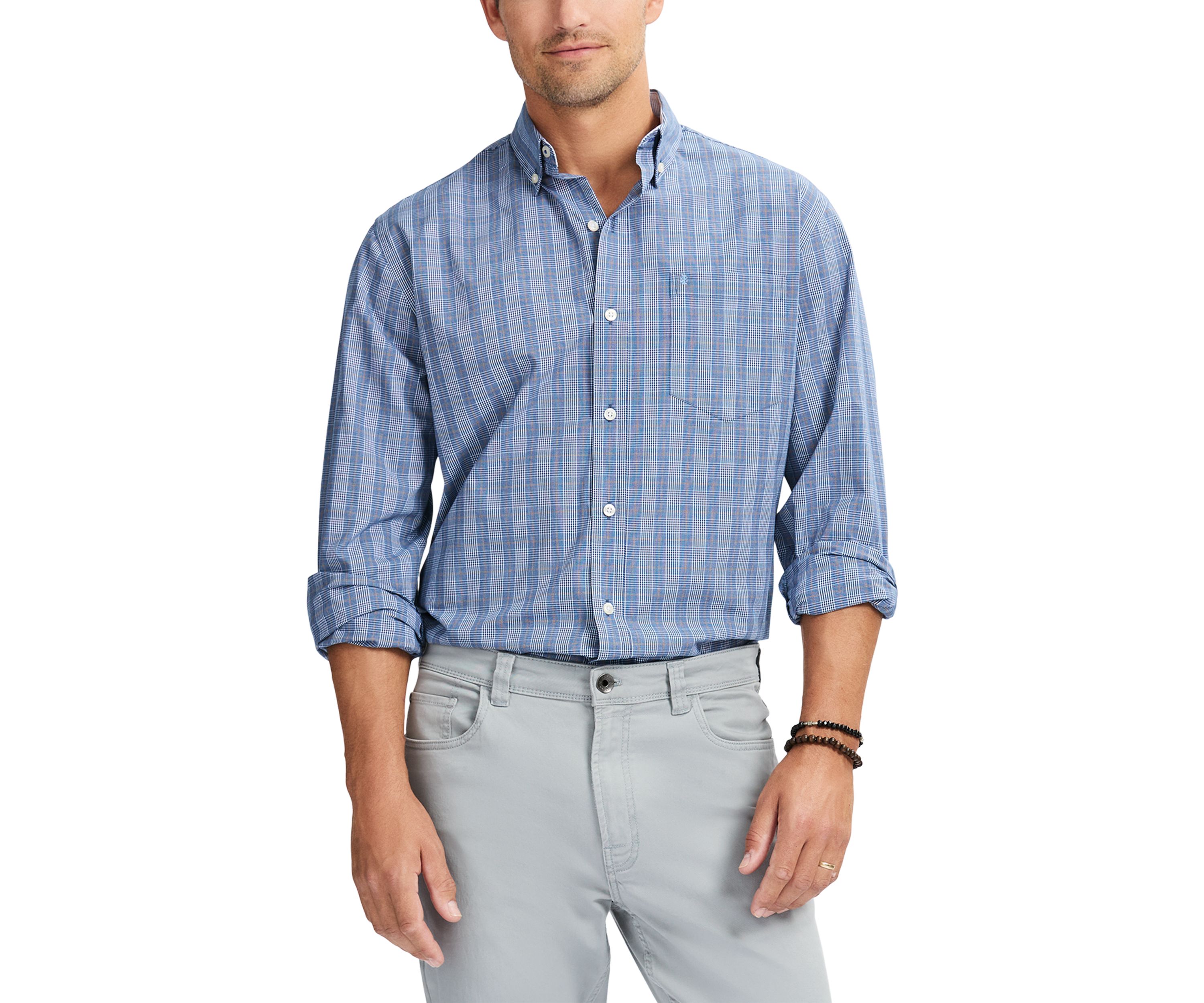 Comfort Performance Woven Button Down Shirt 