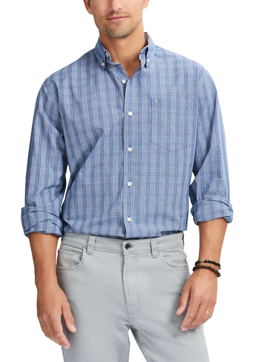 Comfort Performance Woven Button Down Shirt 