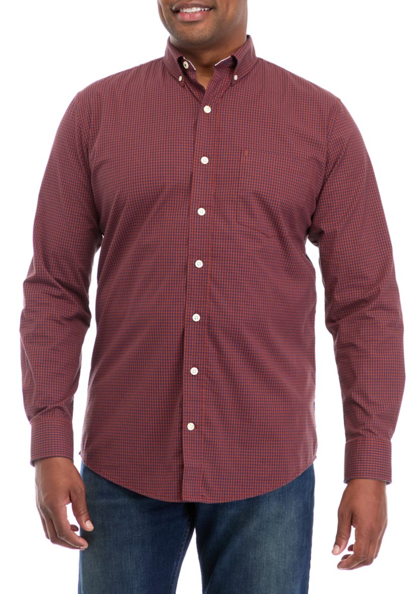 Big & Tall Comfort Performance Woven Button Down Shirt