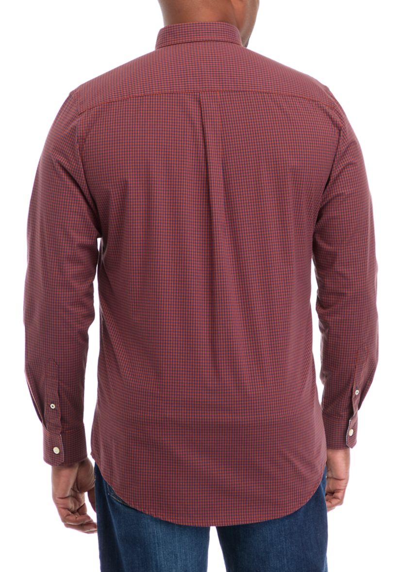 Big & Tall Comfort Performance Woven Button Down Shirt