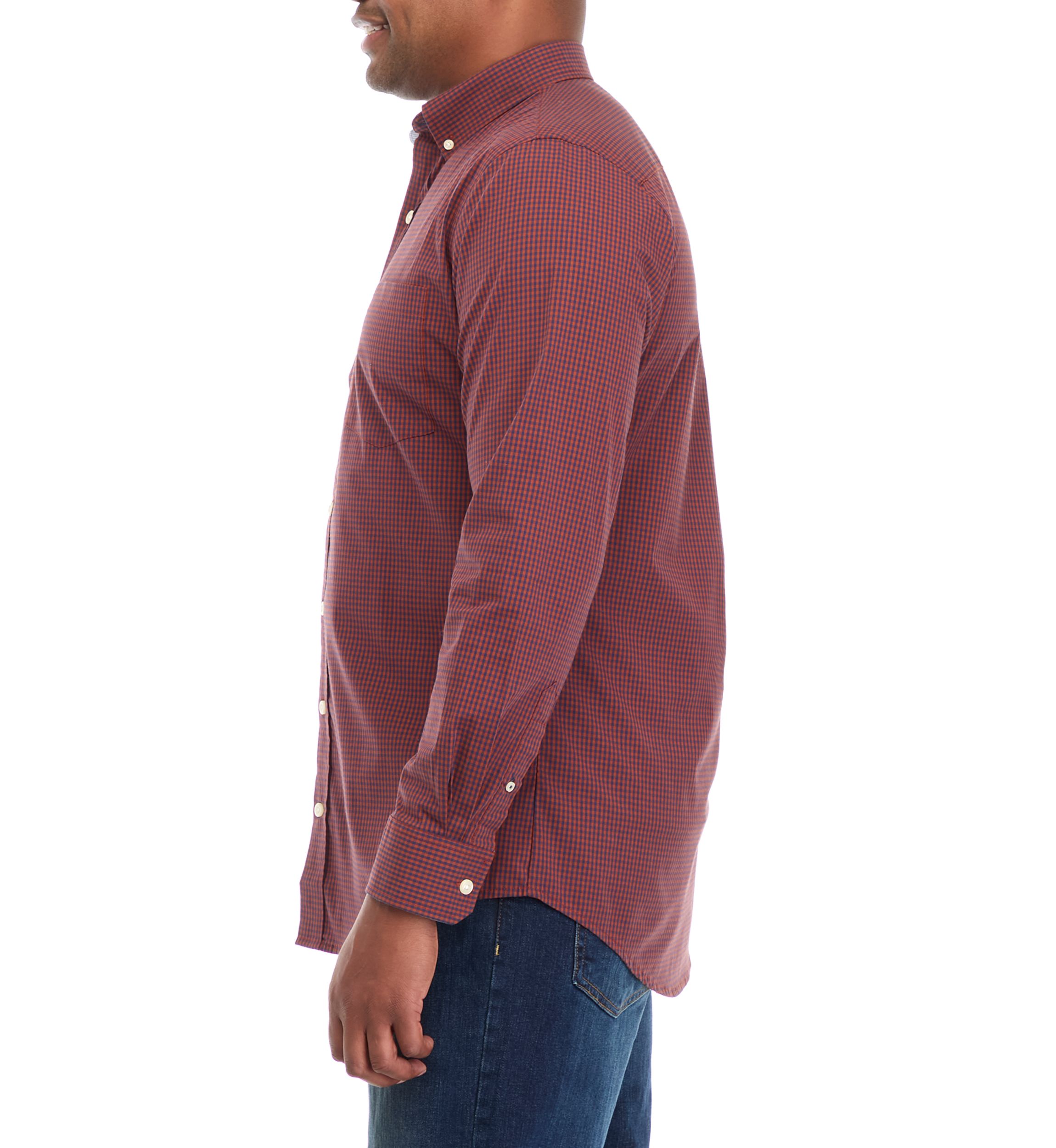 Big & Tall Comfort Performance Woven Button Down Shirt