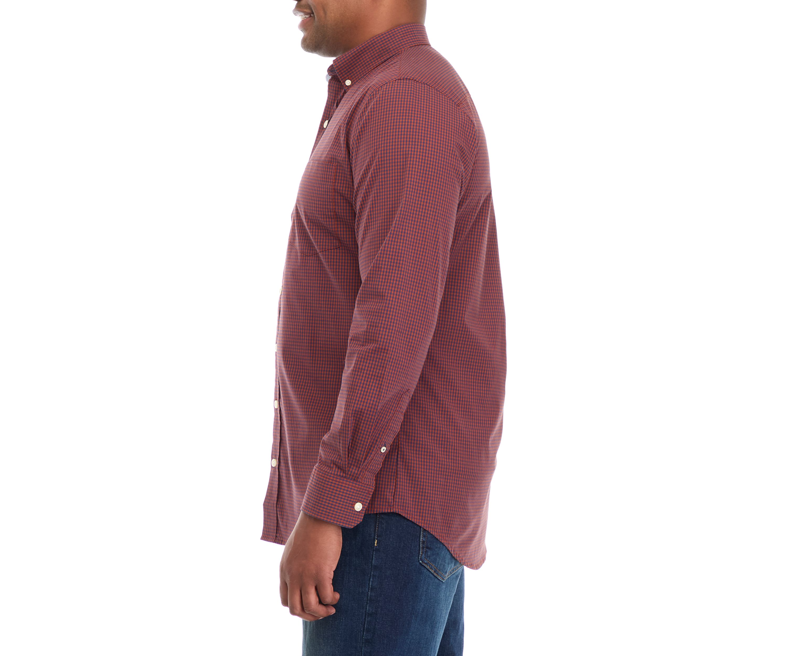 Big & Tall Comfort Performance Woven Button Down Shirt