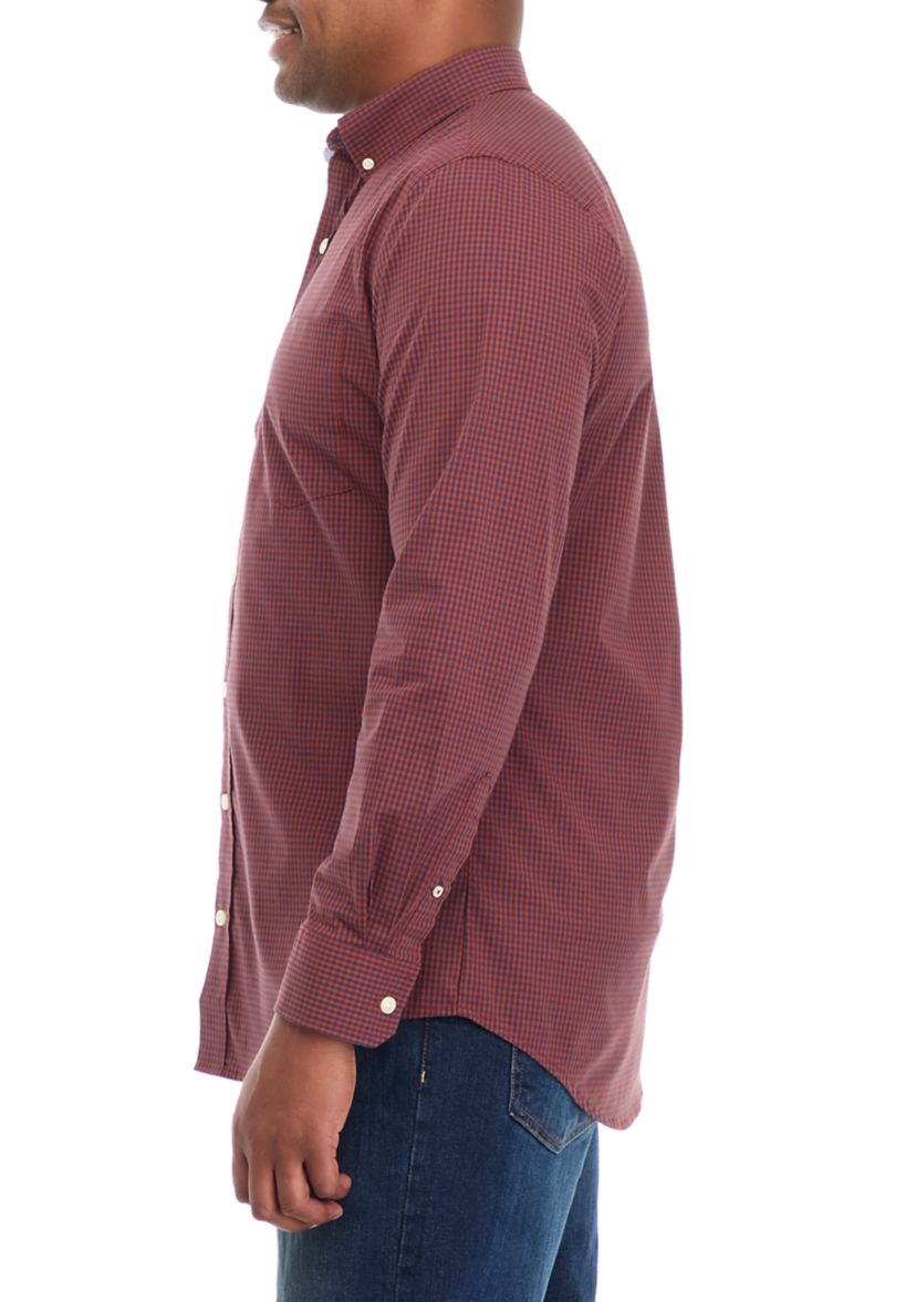 Big & Tall Comfort Performance Woven Button Down Shirt