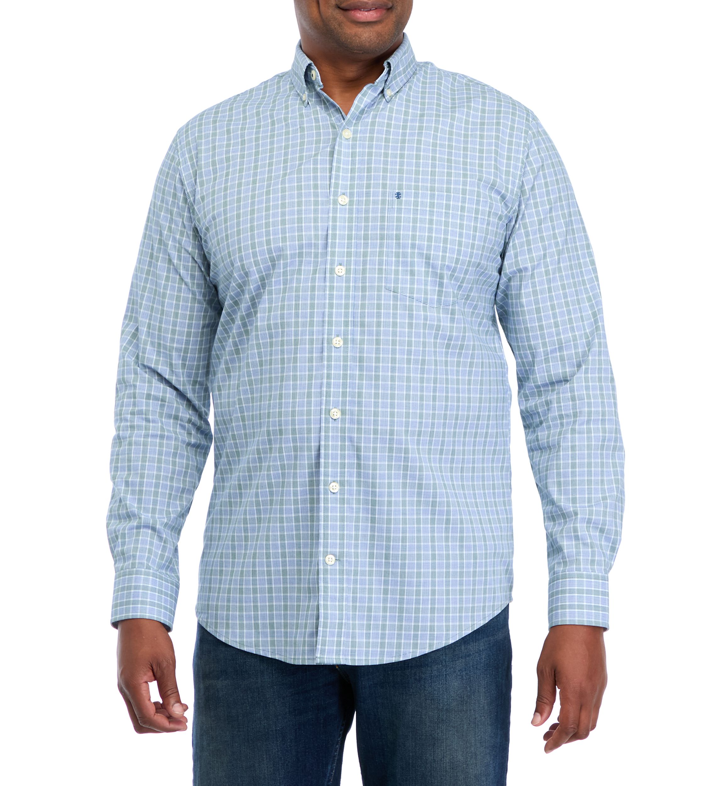 Big & Tall Comfort Performance Woven Button Down Shirt