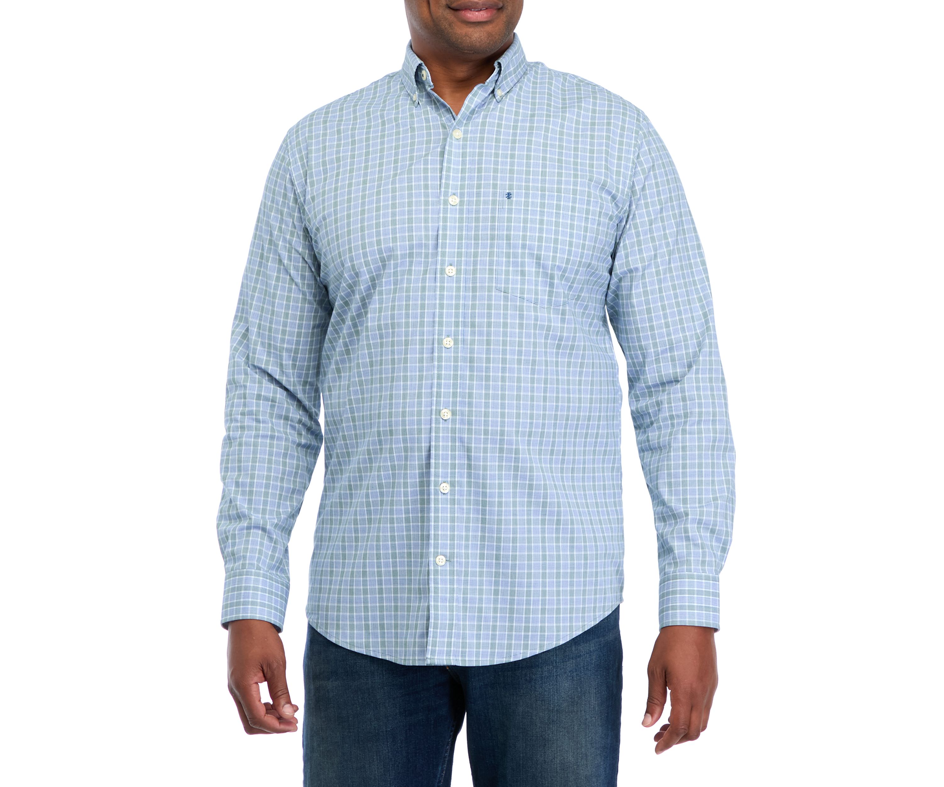 Big & Tall Comfort Performance Woven Button Down Shirt