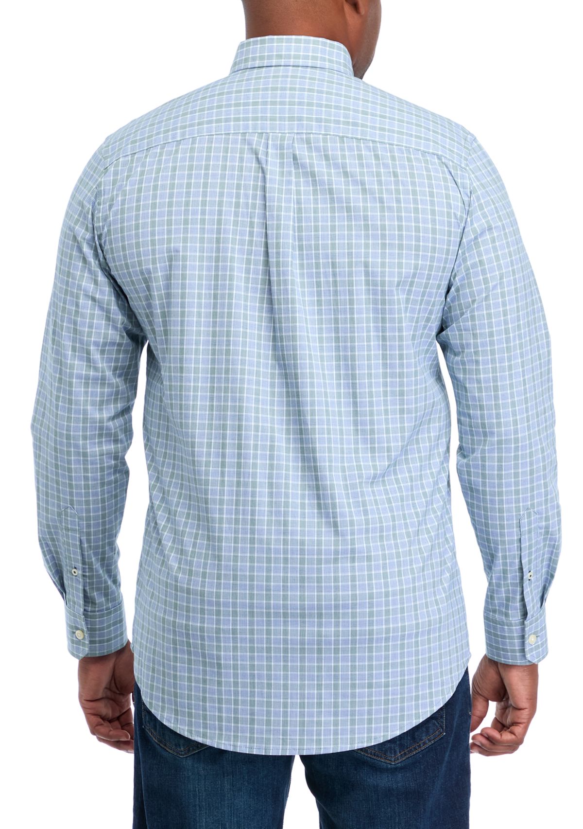 Big & Tall Comfort Performance Woven Button Down Shirt