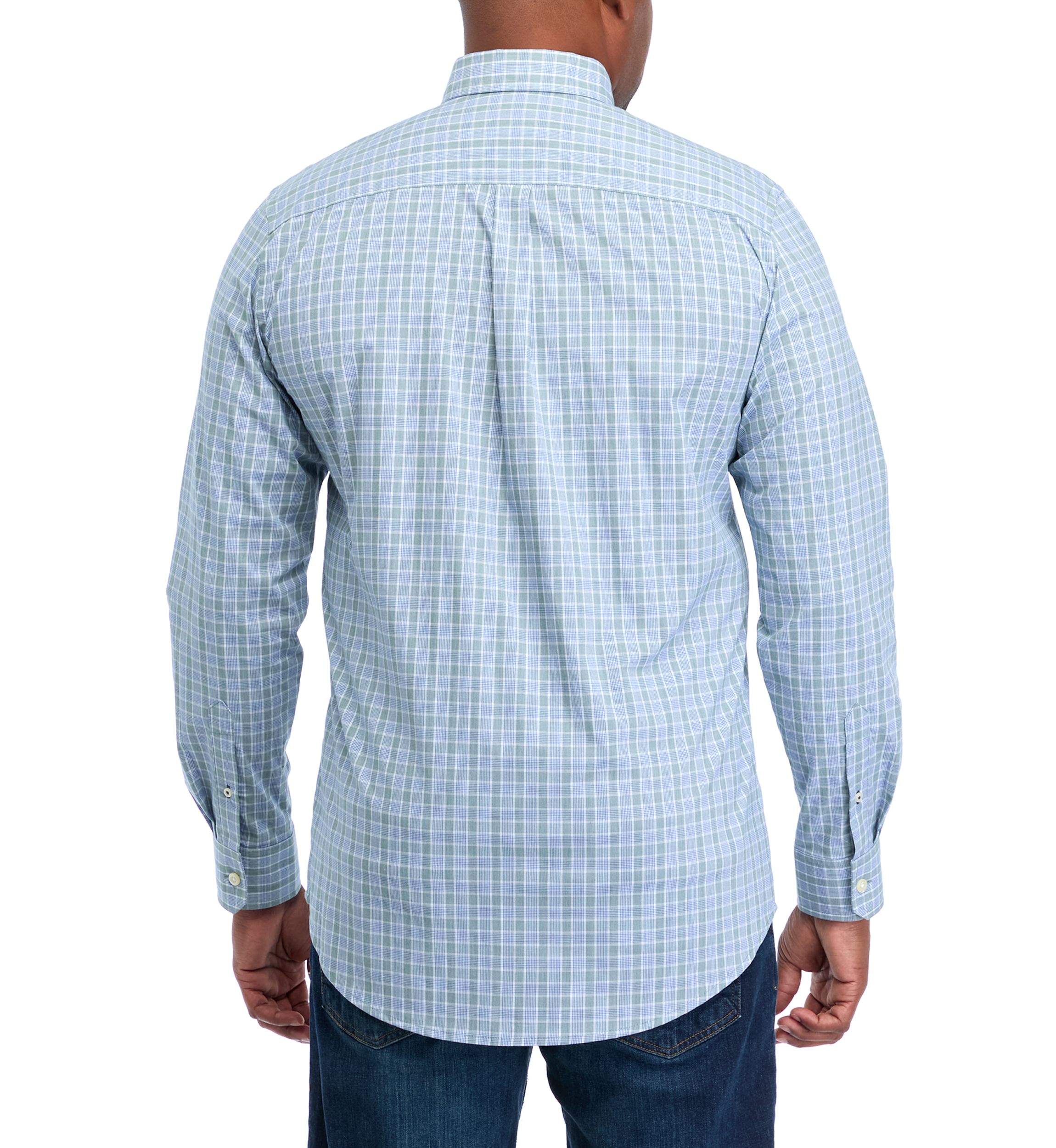 Big & Tall Comfort Performance Woven Button Down Shirt