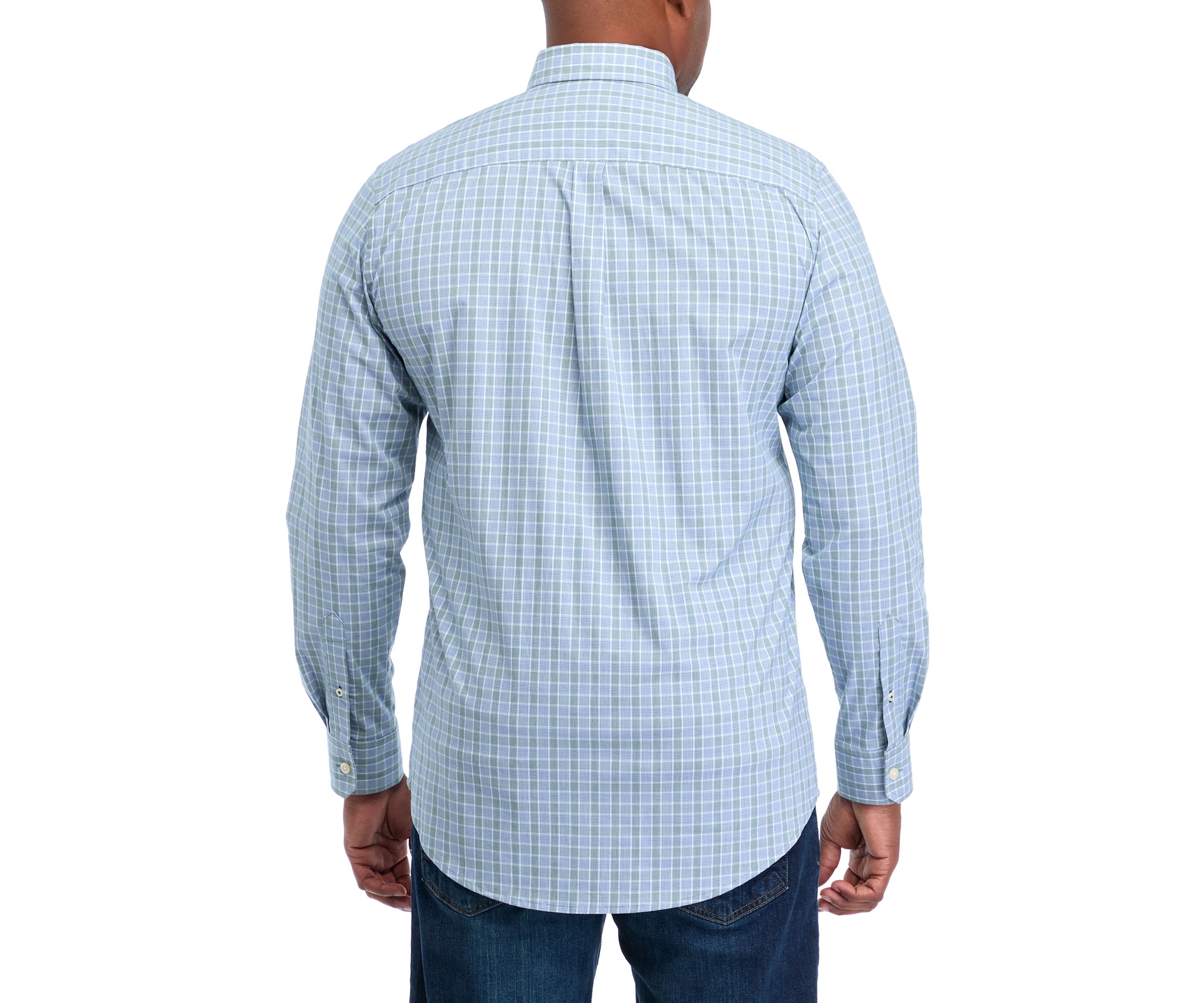 Big & Tall Comfort Performance Woven Button Down Shirt