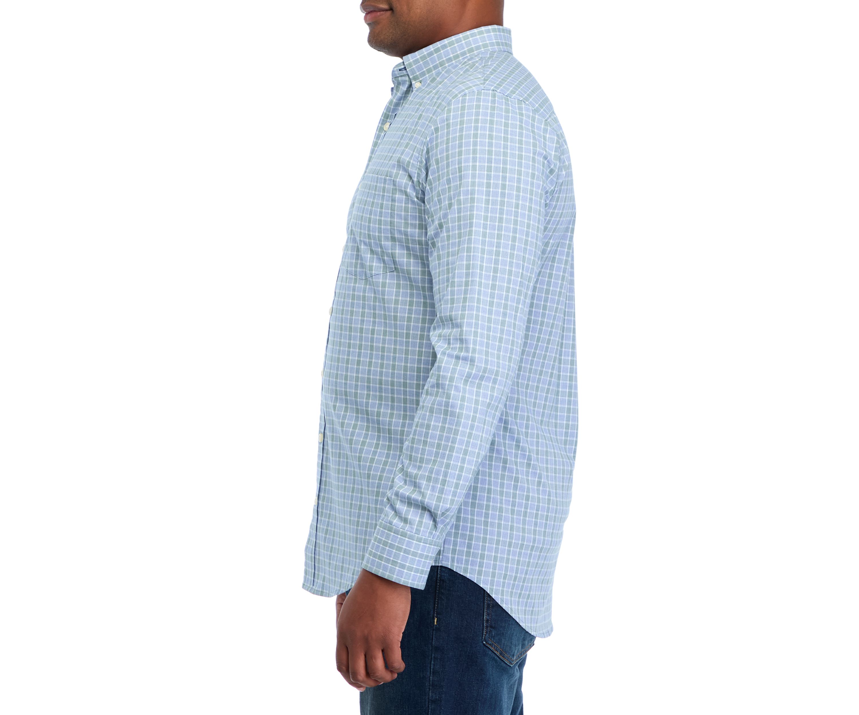 Big & Tall Comfort Performance Woven Button Down Shirt