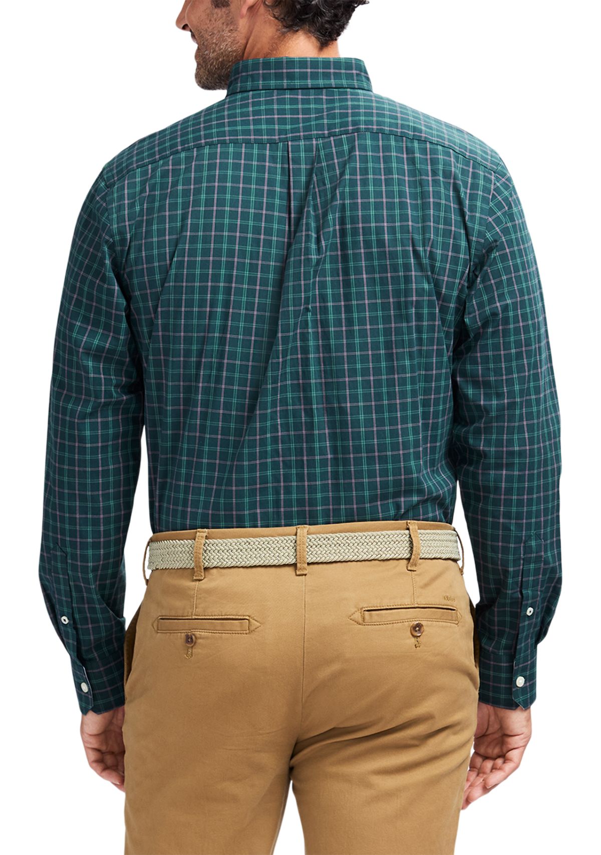 Comfort Performance Woven Plaid Shirt
