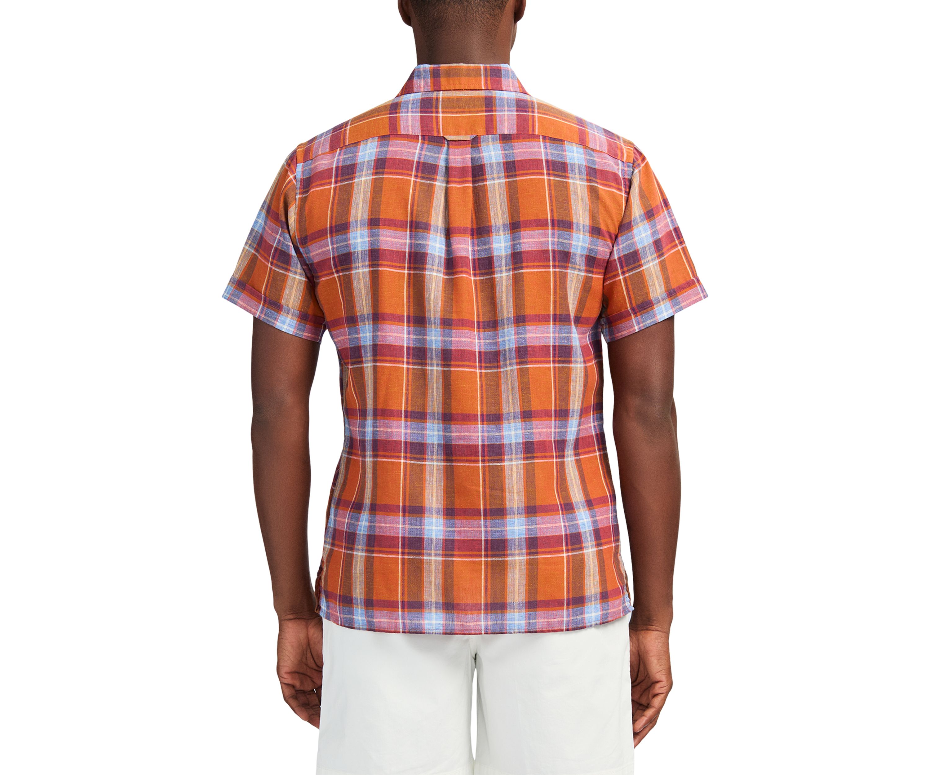 Short Sleeve Luxury Linen Woven Button Down Shirt