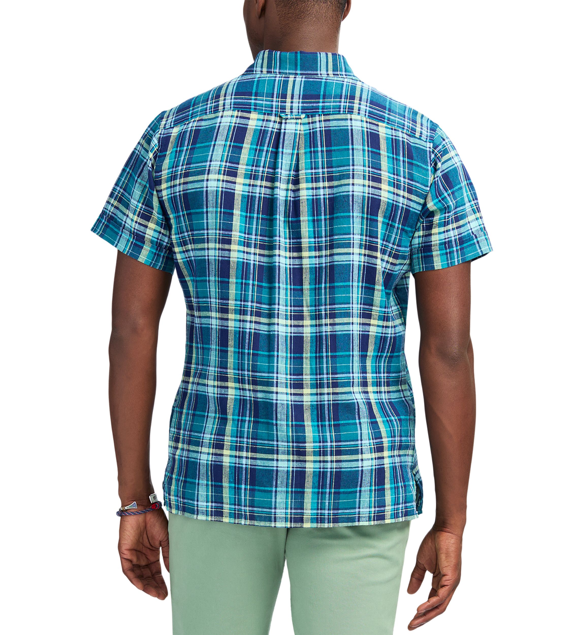Short Sleeve Luxury Linen Woven Button Down Shirt
