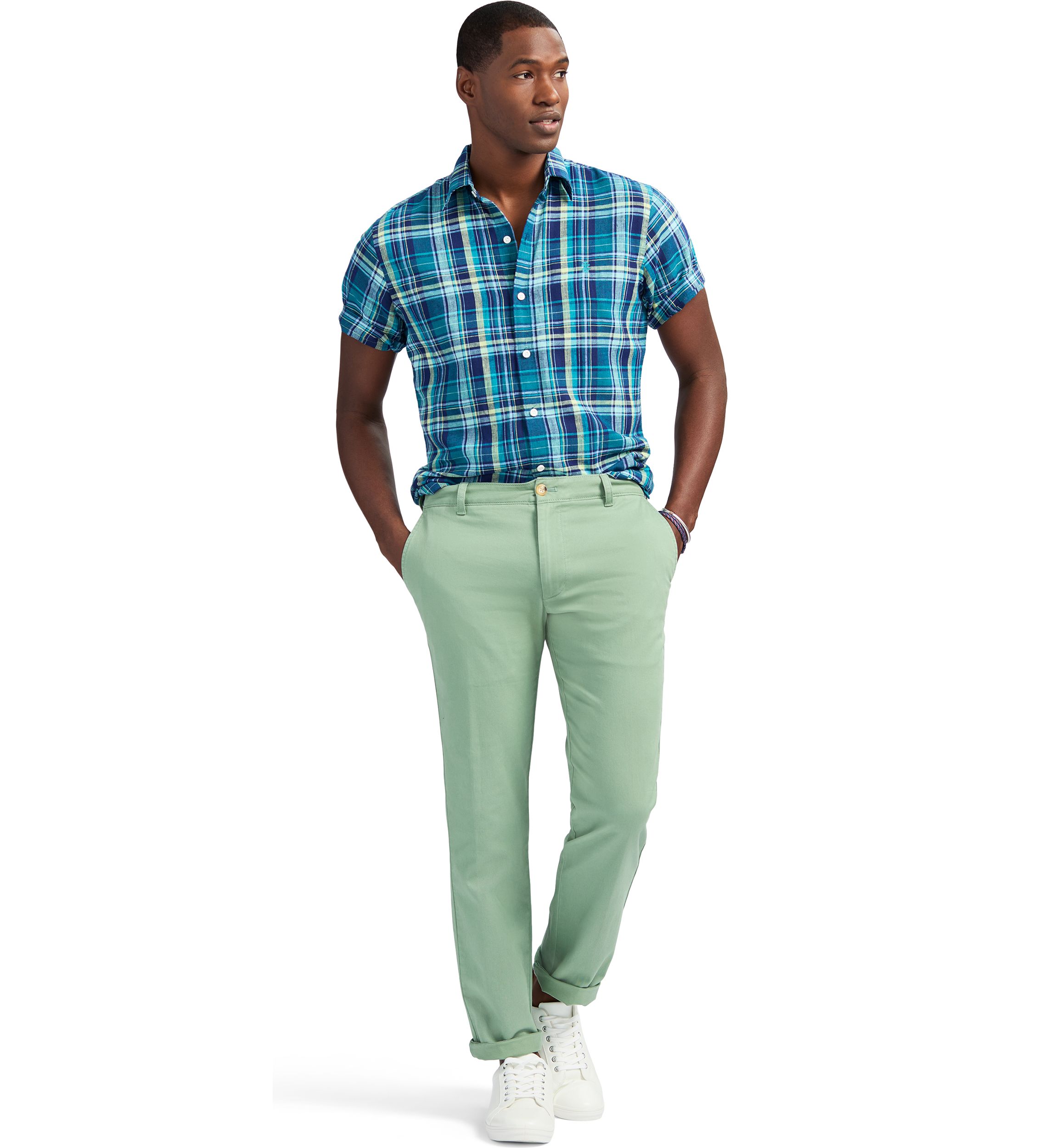Short Sleeve Luxury Linen Woven Button Down Shirt