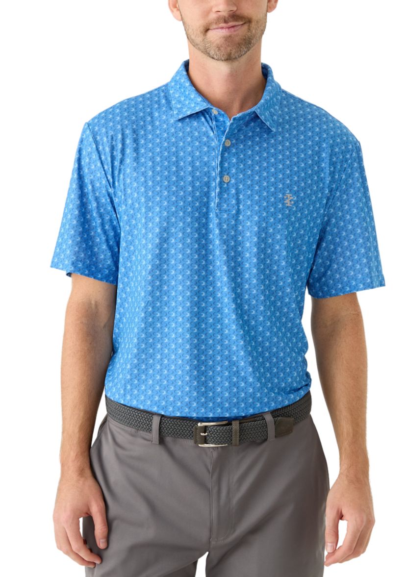 Gator Print Polo Shirt