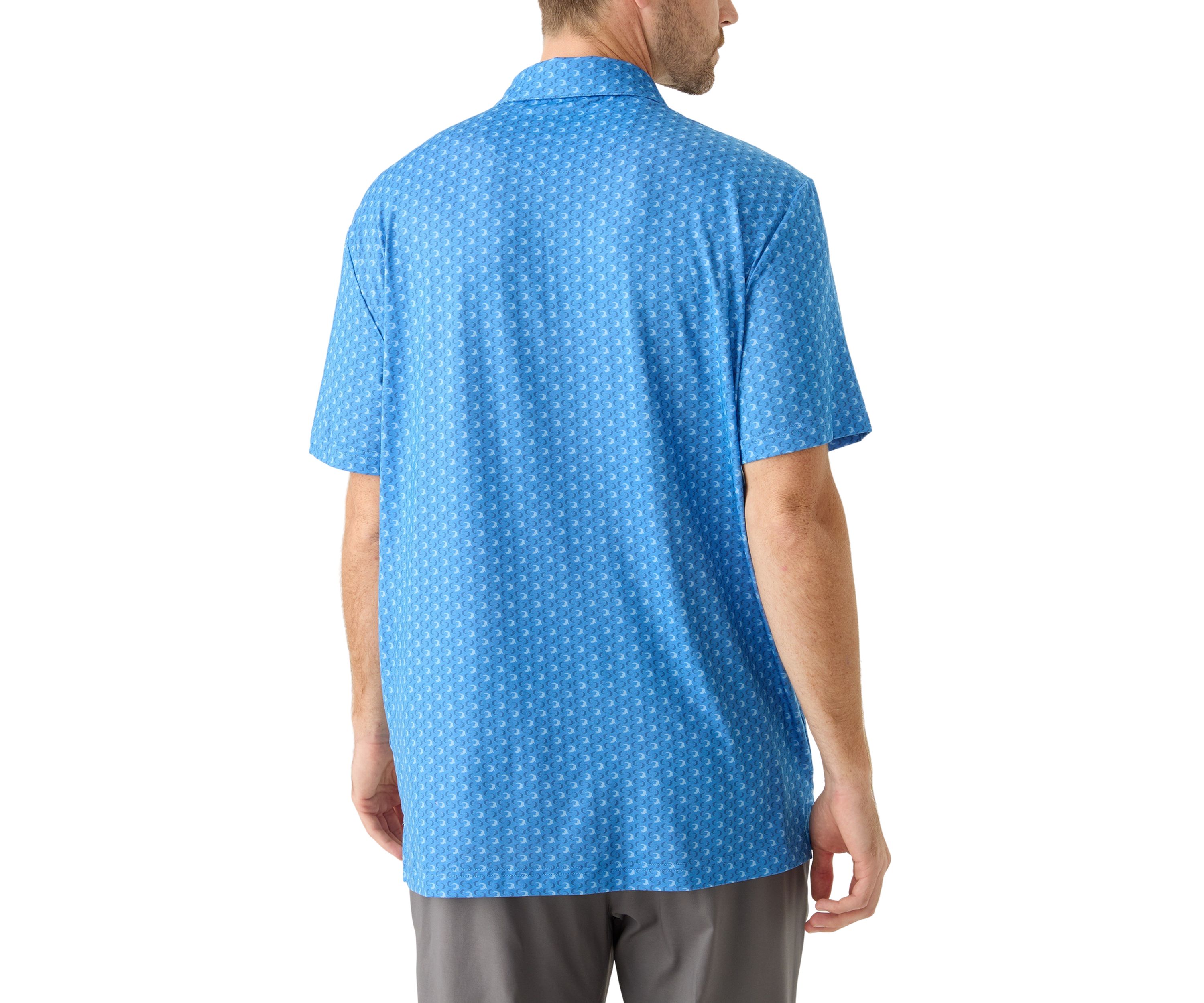Gator Print Polo Shirt