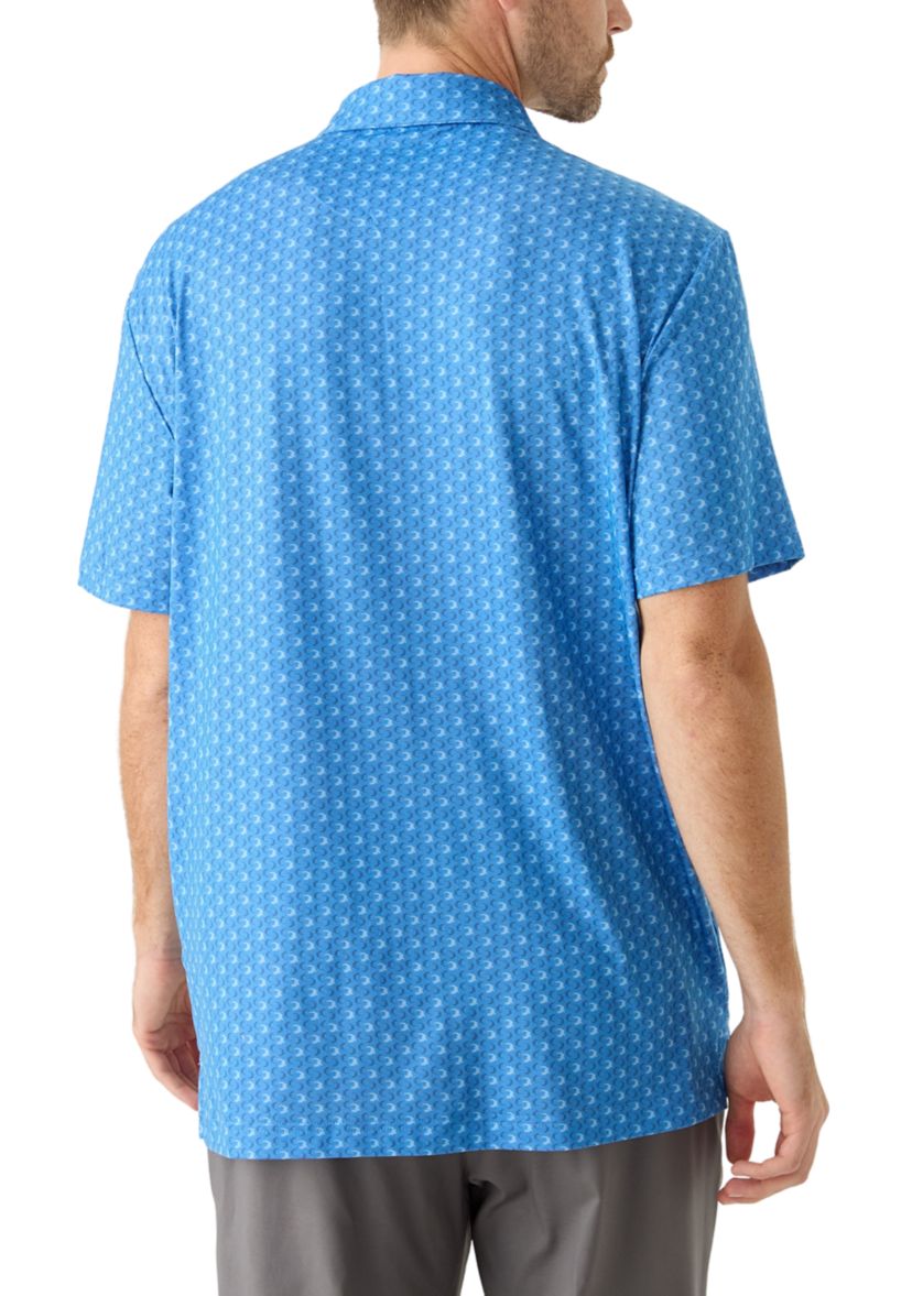 Gator Print Polo Shirt