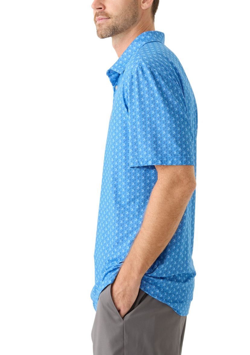 Gator Print Polo Shirt
