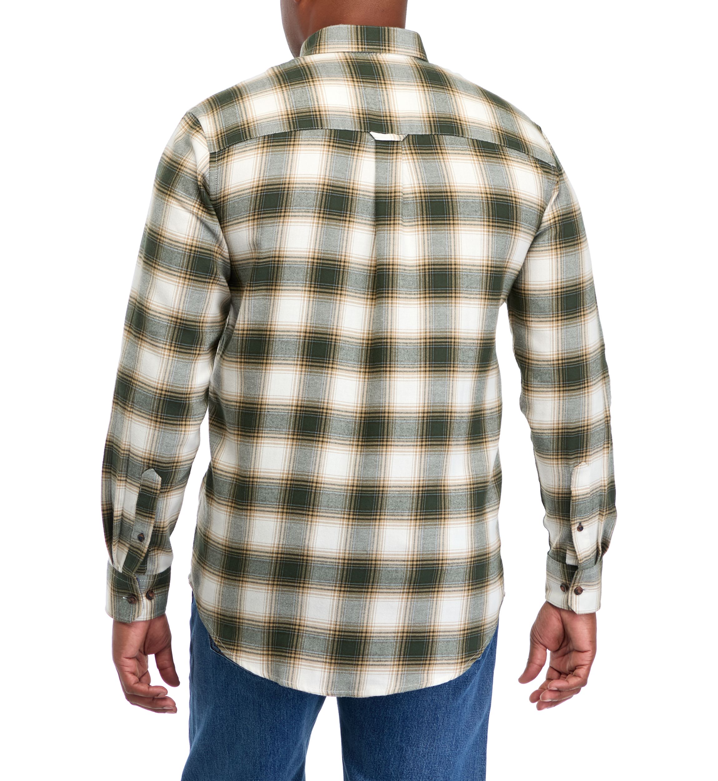 Big & Tall Long Sleeve Plaid Flannel Shirt 